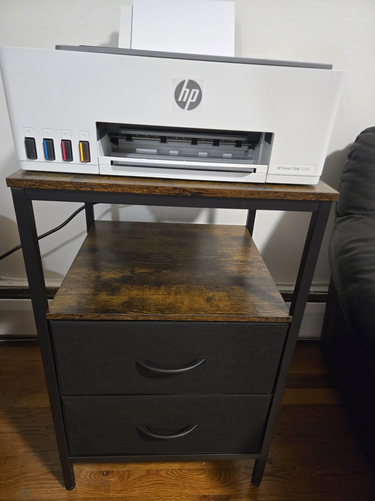 Huuger Nightstands Set of 2, End Tables with Charging Station, Side Table customer photo 1