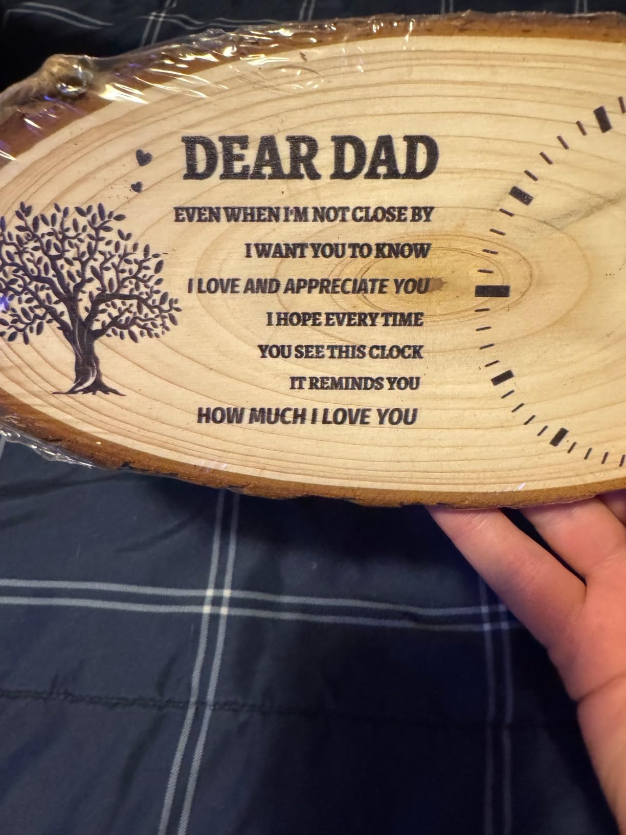 BeauGift Uncle Gifts, Wooden Clock Uncle Birthday Gifts from Niece Nephew customer photo 2