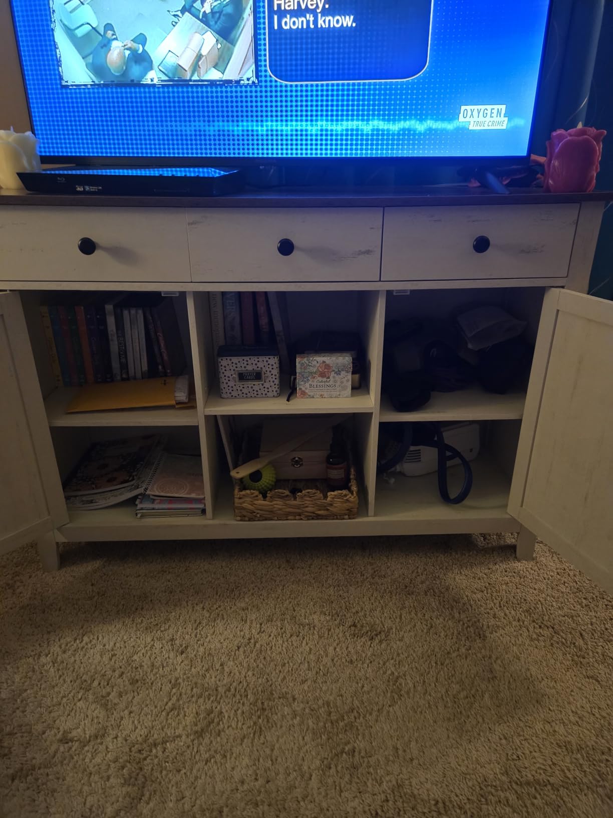 VASAGLE Buffet Cabinet, Coffee Bar with a Drawer, Adjustable Shelf customer photo 2