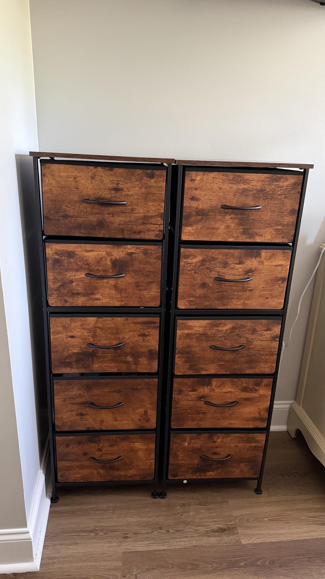 WLIVE Tall Dresser for Bedroom, 5 Drawer Dresser, Rustic Brown customer photo 1