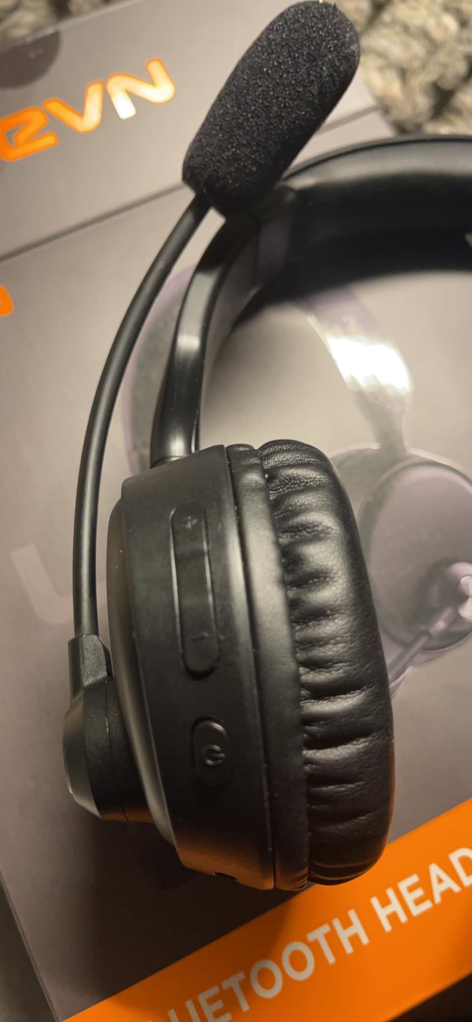Wireless Headset with Mic for Work, Wireless Headset with Microphone AI Noise Cancelling, Bluetooth 5.3, 60H Battery, Mute Button, Comfortable Over Ear Headphones for PC, Laptop, Call Center, Office customer photo 2