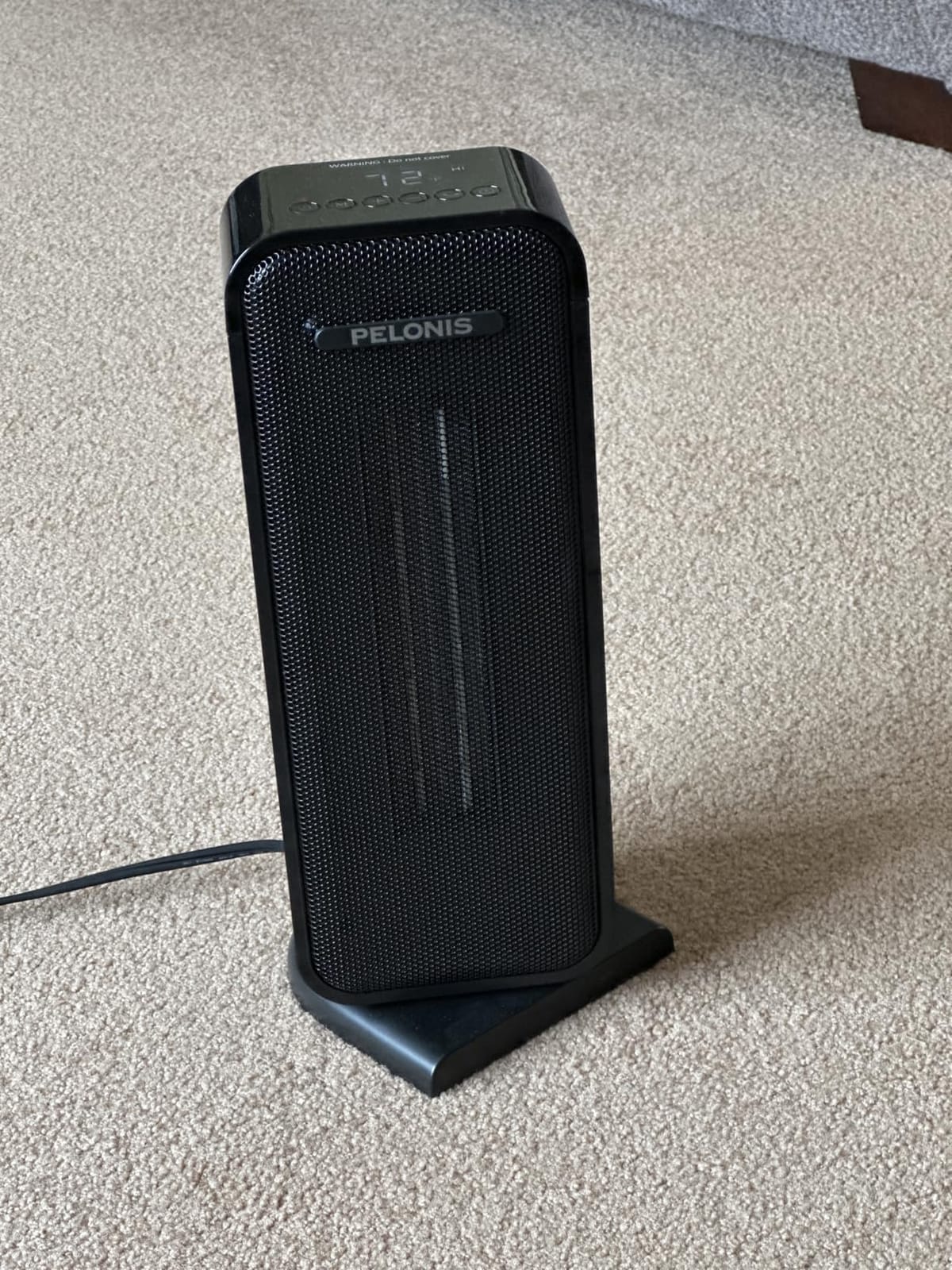 PELONIS 30” Ceramic Tower Space Heater with Adjustable Thermostat for Large Room, 75° Oscillation, Remote Control & 12H Timer, Tip-Over Switch & Overheating Protection, 1500W, PHF15RSAPH30, Black customer photo 2