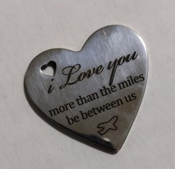 Qunrwe Pocket Hug Token,Long Distance Gifts Keepsake,Double Sided Inspirational Thinking of you Gift with Leather Keychain customer photo 1