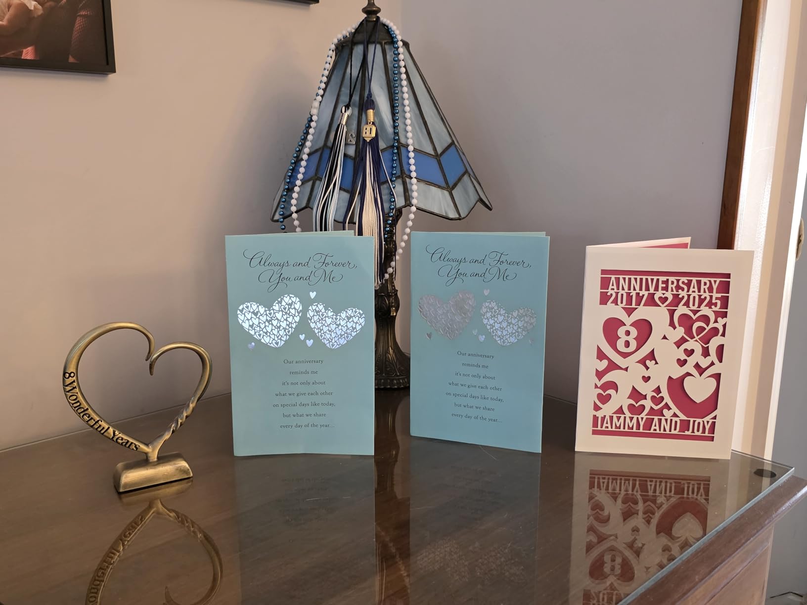 10 Year Anniversary Tin Gifts for Him Her 10th Wedding Anniversary Aluminum customer photo 2