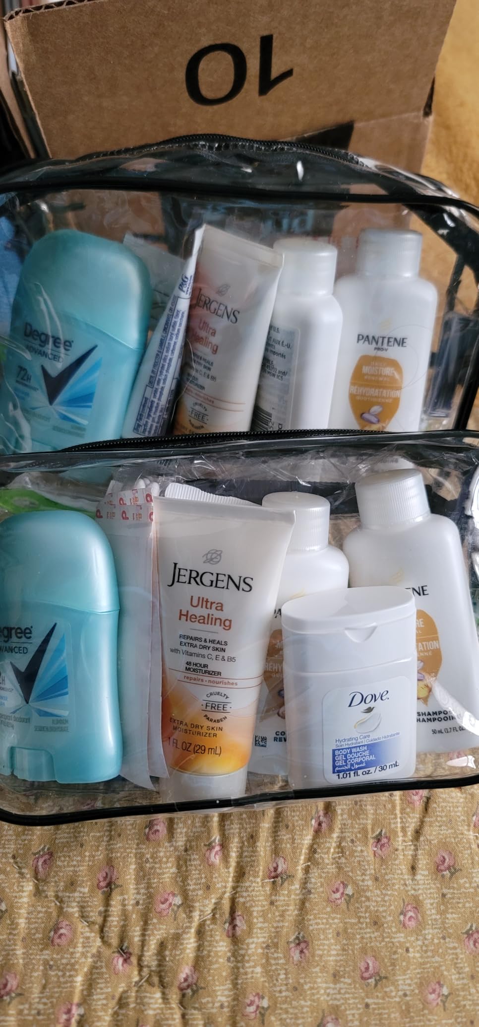 13-Piece Women’s Travel Toiletry Kit – With Premium Brand-Name Travel Toiletries customer photo 2