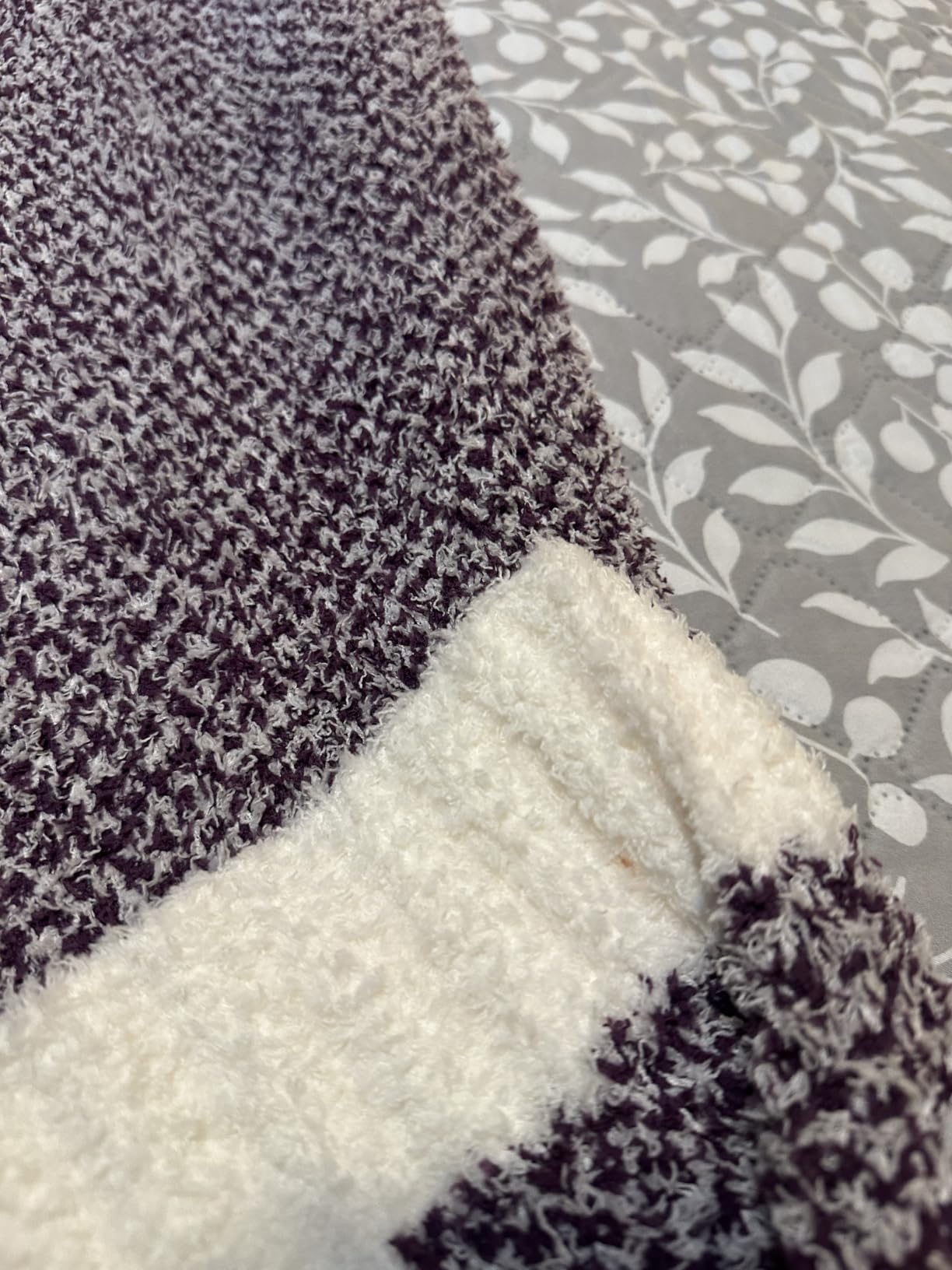 Snuggle Sac Buttery Ivory Throw Blanket for Couch, Reversible Super Soft Knitted Blankets, Warm Cozy Knit Fuzzy Plush Lightweight Throws Dupes for Sofa, Bed, Picnic, Ivory, 50 x 60 inches customer photo 2
