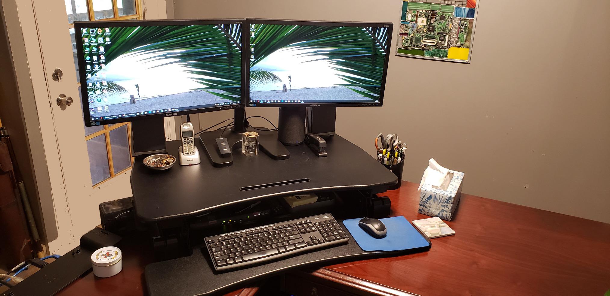 38 Inch Standing Desk Converter, Adjustable Height customer photo 2