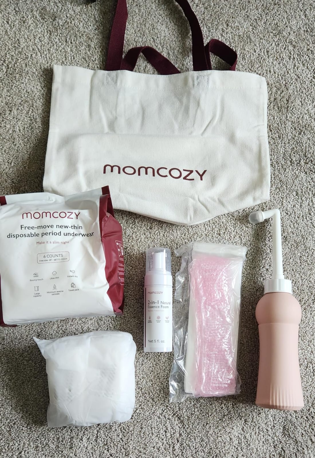 Momcozy 12pc Postpartum Recovery Kit, Labor & Delivery Essentials for Moms customer photo 1
