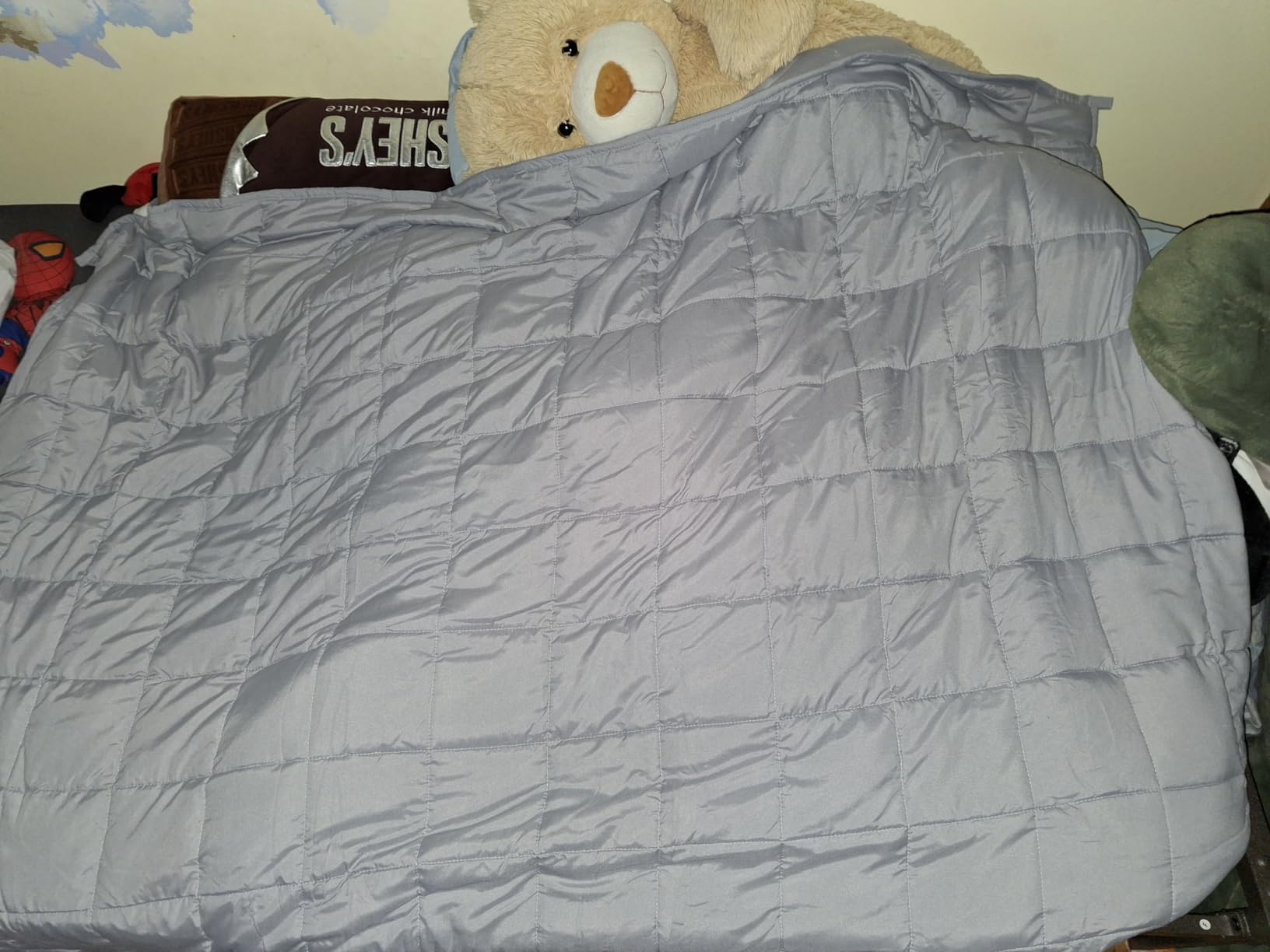 Topblan Cooling Weighted Blanket for Adults, 12 lbs 48 x 72 Twin Size Bed customer photo 2