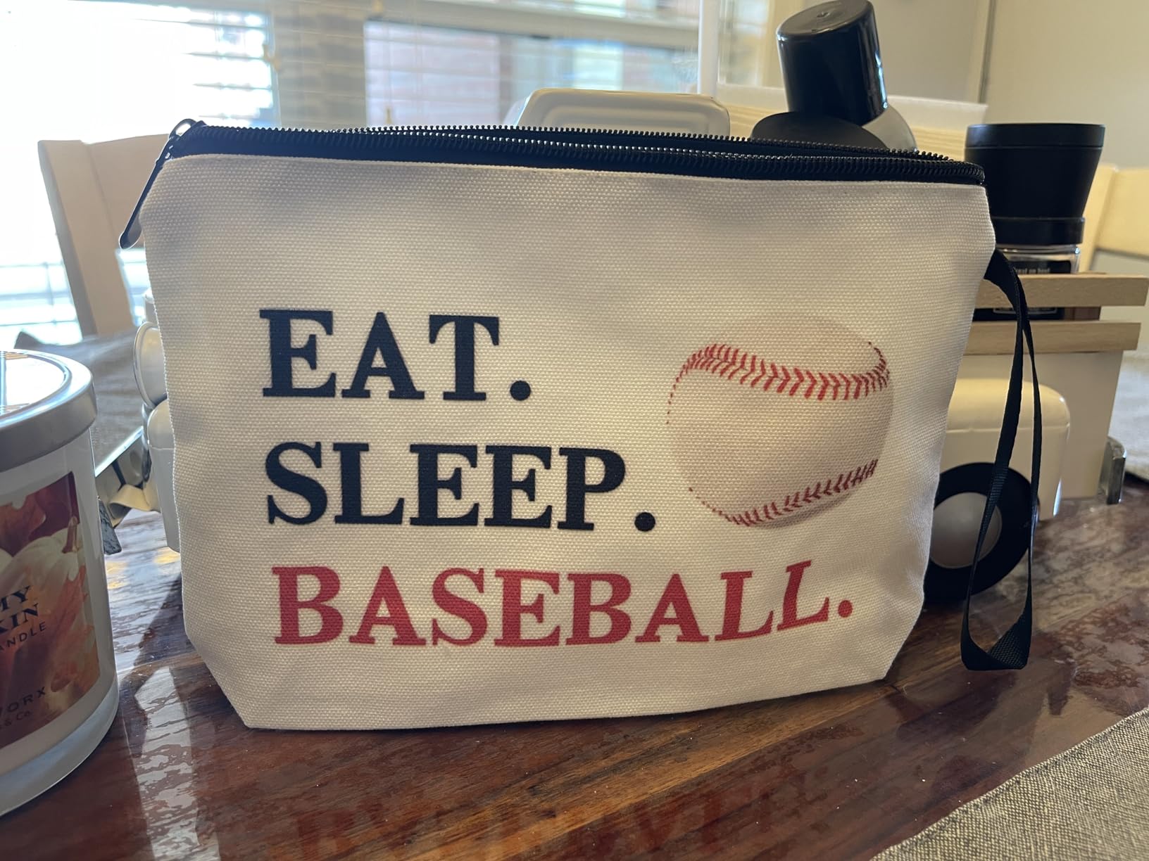 Pickleball Gifts for Women, Travel Makeup Cosmetic Bag customer photo 1