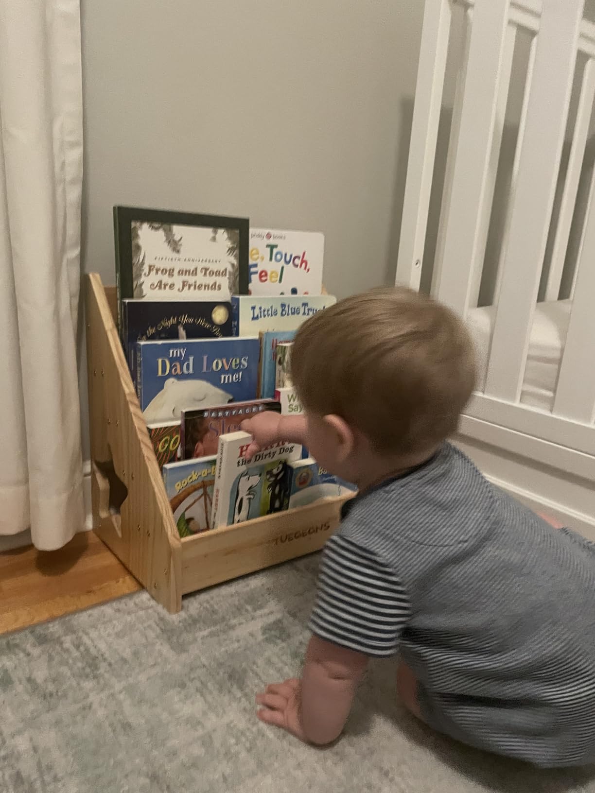Montessori Bookshelf,Toddler Bookshelf for Kids,Organize Your Little One's Reading Adventure with Our Bookshelf - Perfect for Kids!(Wood) customer photo 1