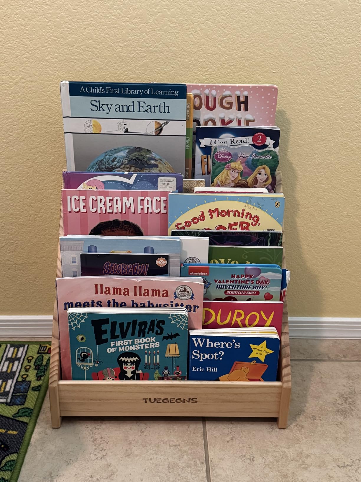 Montessori Bookshelf,Toddler Bookshelf for Kids,Organize Your Little One's Reading Adventure with Our Bookshelf - Perfect for Kids!(Wood) customer photo 2
