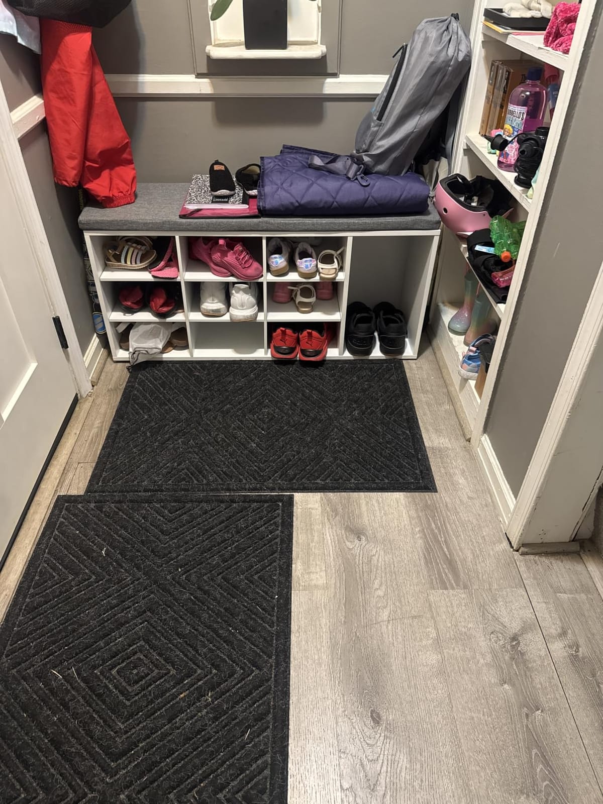 VASAGLE Shoe Bench with Cushion, Storage Bench, 10 Compartments customer photo 2