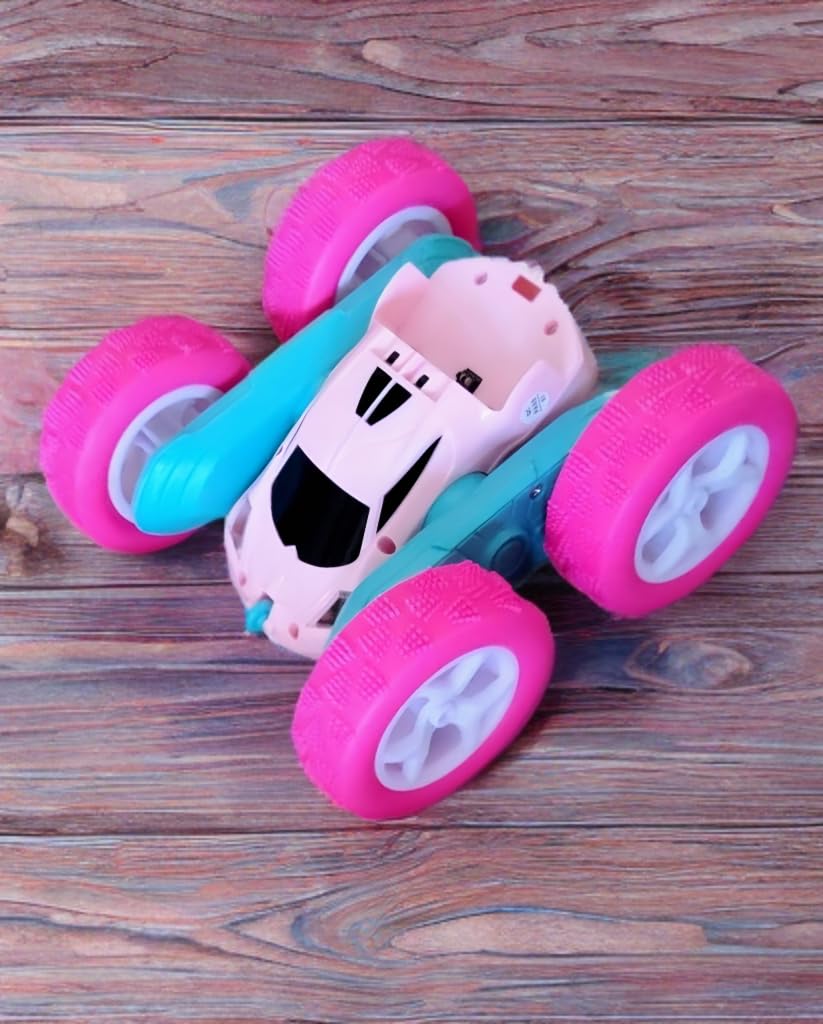 QUNREDA Remote Control Car, RC Cars Toys for Kids Ages 6-12, 4WD Stunt Car with LED Lights & 360° Flips, 2.4GHz, Upgraded USB-C Modular Batteries, 8-10 Year Old Boys Birthday Gift 1-Blue customer photo 1