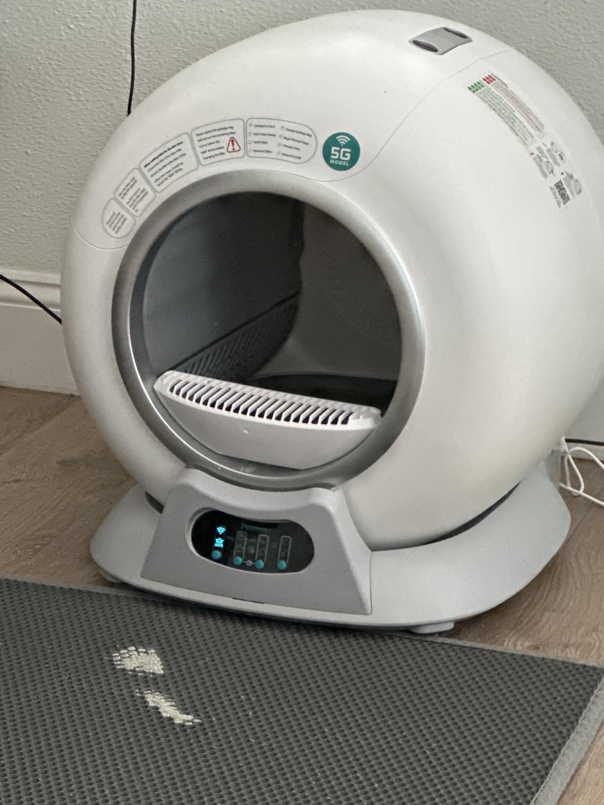 Petcove PurrTek Automatic Litter Box Self Cleaning 5GHz Wi-Fi, Odor Control | Quiet Operation with App Sealed Waste Bin, Advanced Safety Sensors, Auto Smart Self Cleaning Cat Litter Box for Multiple Cats customer photo 2