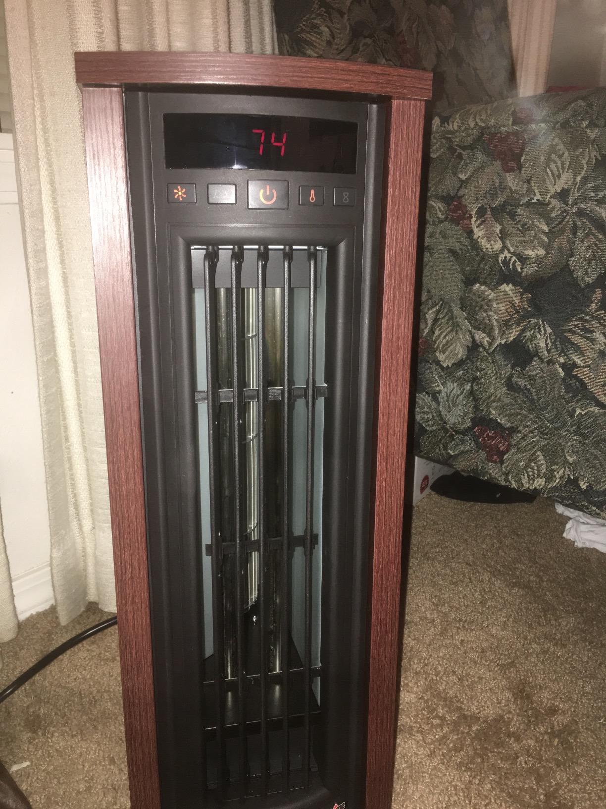 duraflame Electric Tower Heater, Oscillating Tower and Space Heater for Office or Large Room up to 1,000 Square Feet customer photo 1