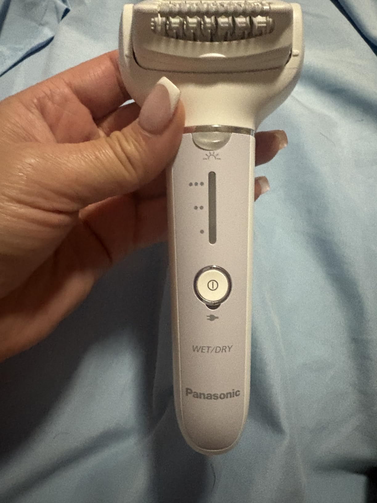 Panasonic Epilator with Gentle Cap, Electric Hair Removal Tool for Home, 3 Speed Settings, Wet Dry, Washable - ES-EY30 customer photo 1