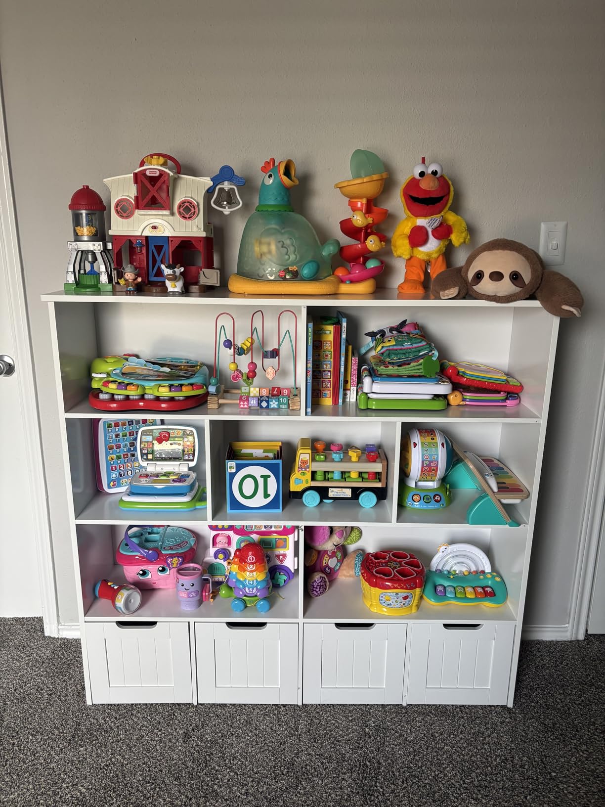 FINETONES Toy Storage Organizer with Movable Drawer Toy Organizer for Kids customer photo 2