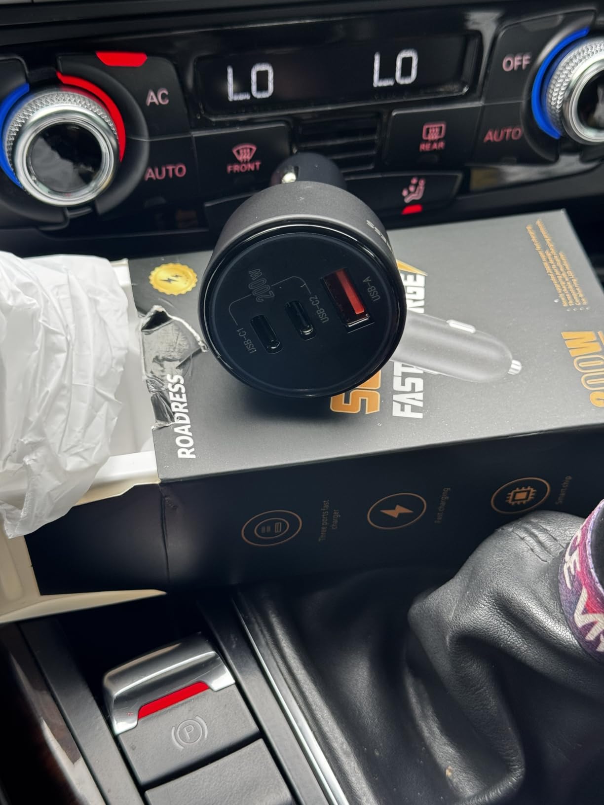 USB C Car Charger Fast Charging 200W, Dual PD 100W Type C Car Charger, customer photo 2