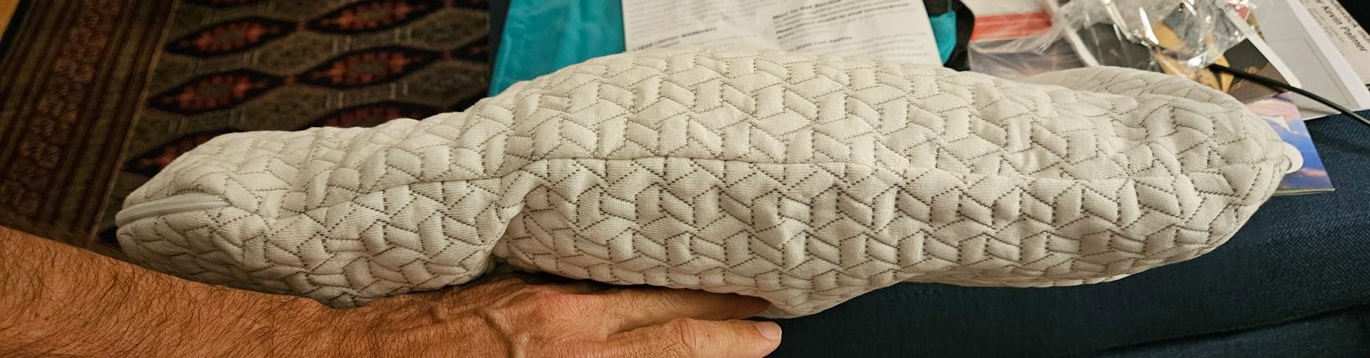 Vaverto Memory Foam Pillows - Cooling Firm Pillow - Standard Size 1-Pack customer photo 1