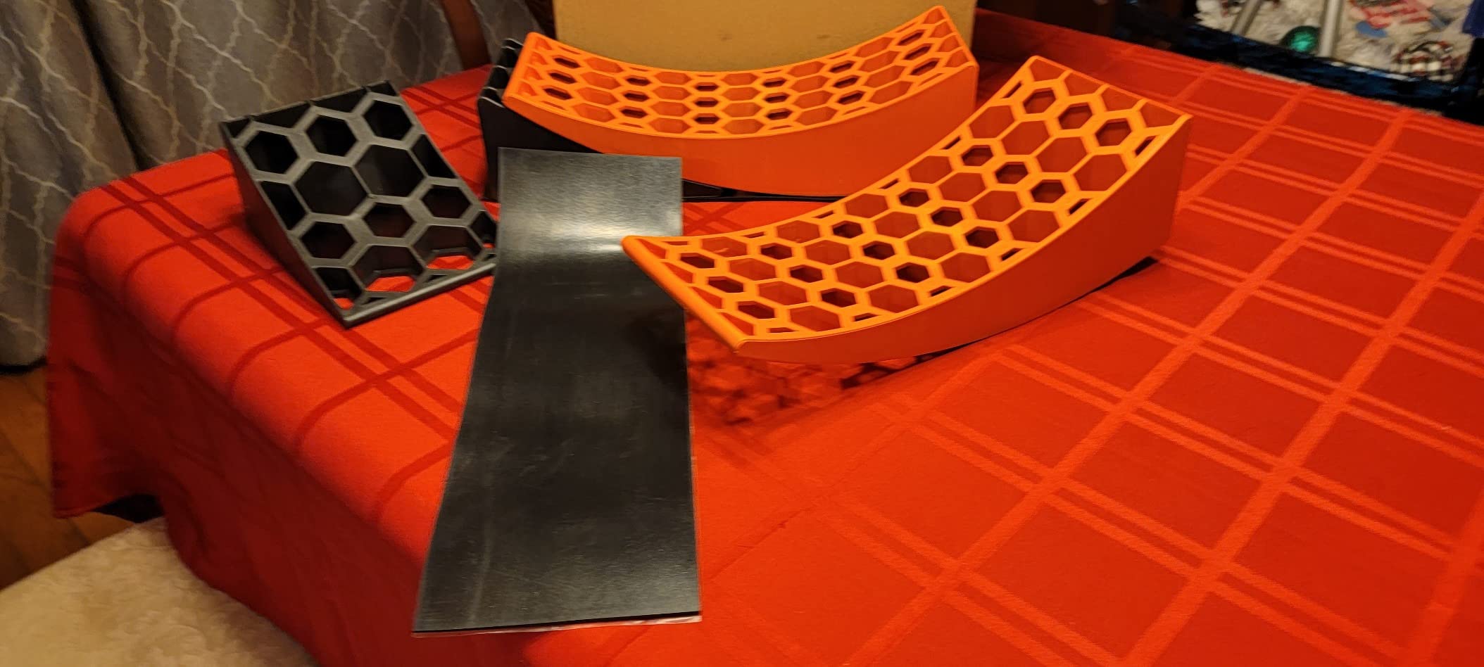 PAULINN RV Camper Levelers, 2 Packs RV Leveling Blocks Heavy Duty & Upgraded Up to 35,000 lbs, Curved Leveling RV Accessories with 2 Anti-Slip Mats & Carrying Bag, Faster & Easier to Level customer photo 1