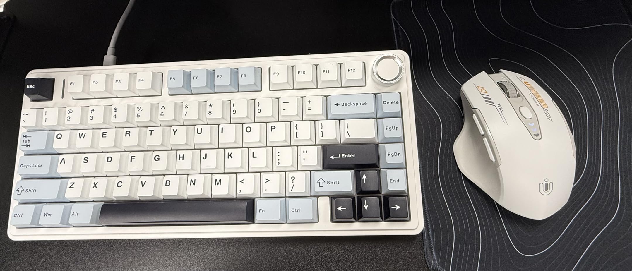 EPOMAKER x Aula F75 Gasket Mechanical Keyboard, 75% Wireless Hot Swappable Gaming Keyboard with Five-Layer Padding&Knob, BT/2.4GHz/USB-C, RGB (Purple, LEOBOG Reaper Switch) customer photo 1