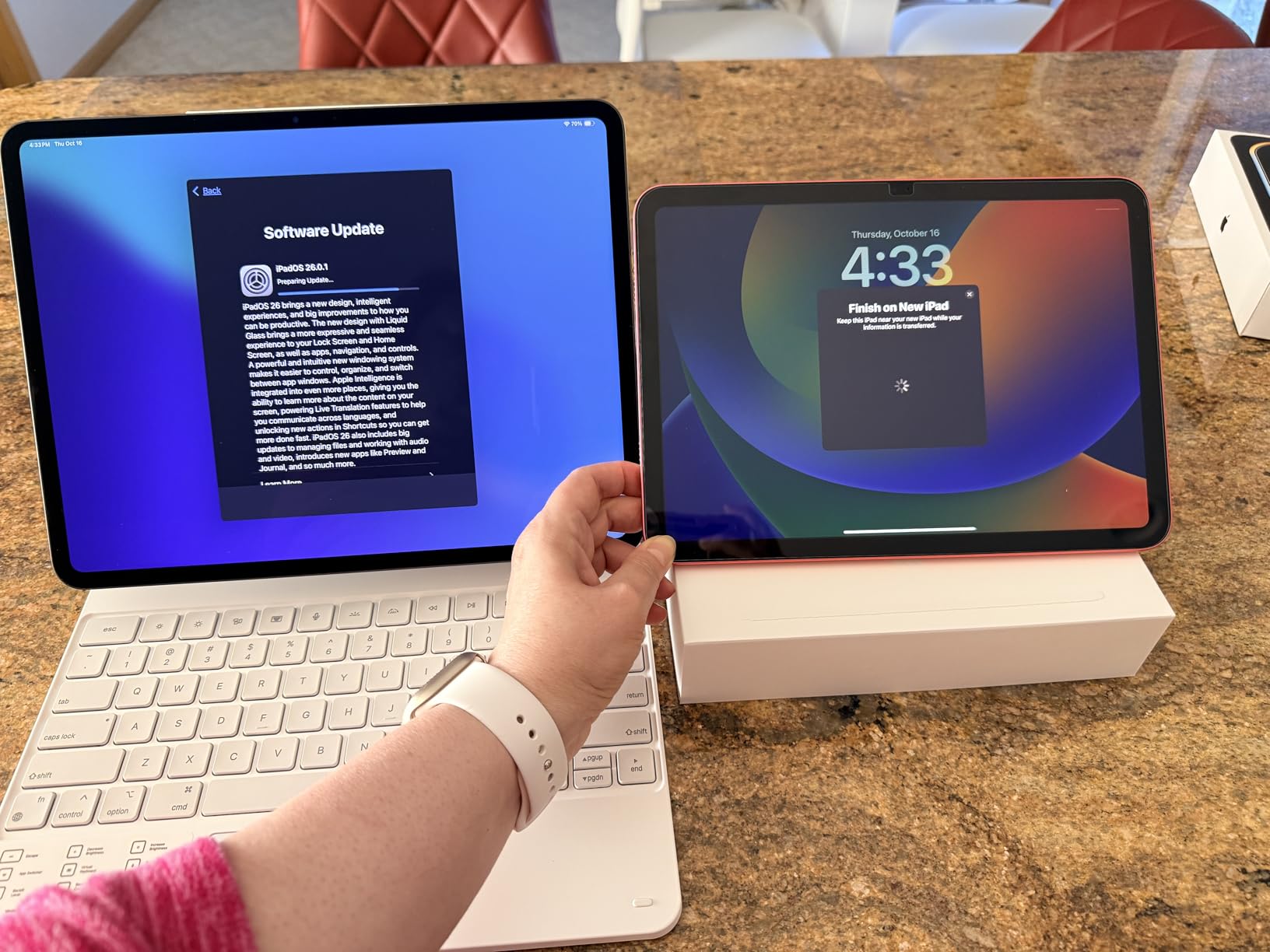 Apple iPad Pro 13-Inch (M4): Built for Apple Intelligence, Ultra Retina XDR Display, 512GB, 12MP Front/Back Camera, LiDAR Scanner, Wi-Fi 6E, Face ID, All-Day Battery Life — Space Black customer photo 1