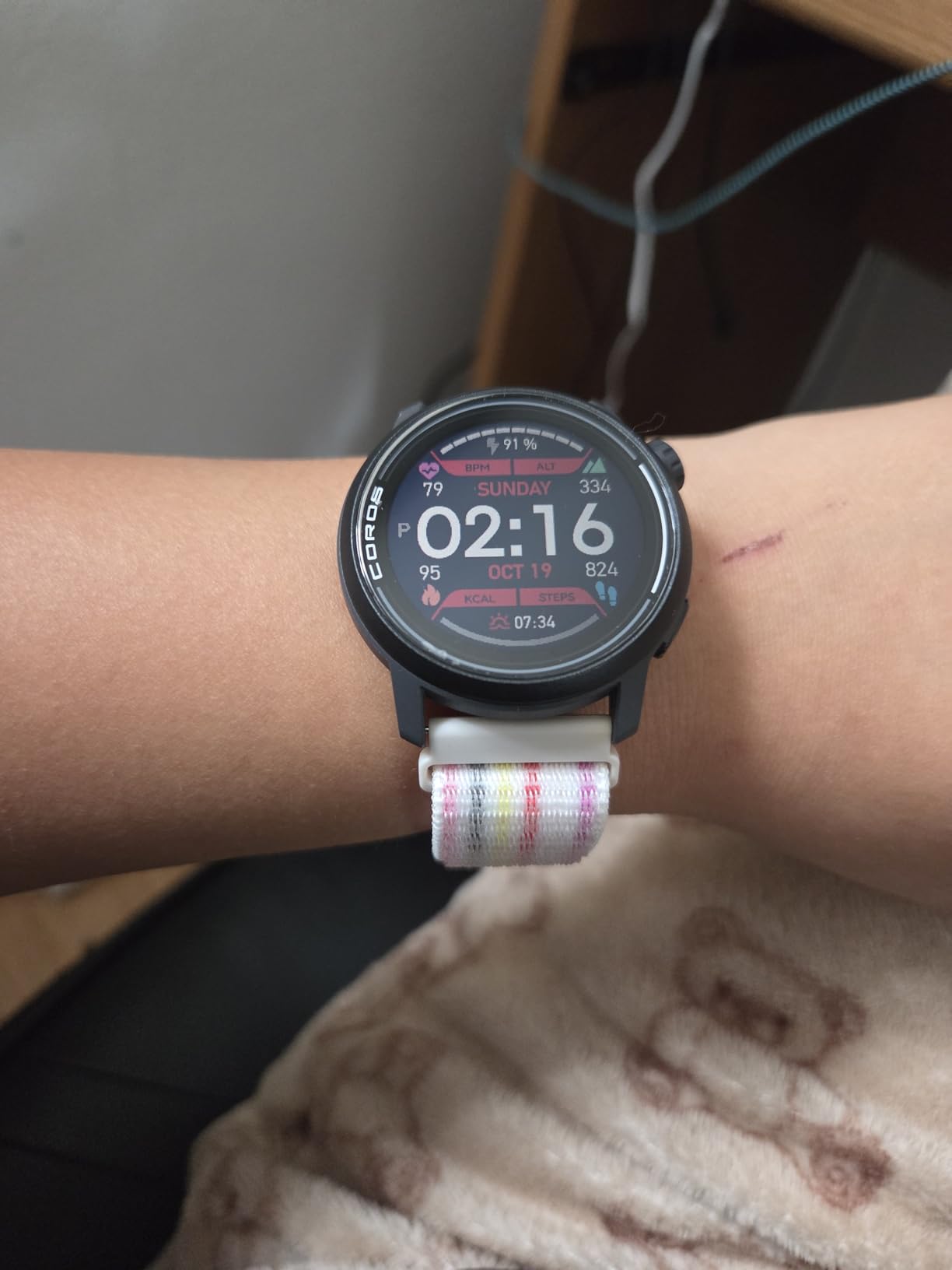 COROS PACE 3 GPS Sport Watch, Lightweight Running Watch - Chalk Nylon customer photo 1