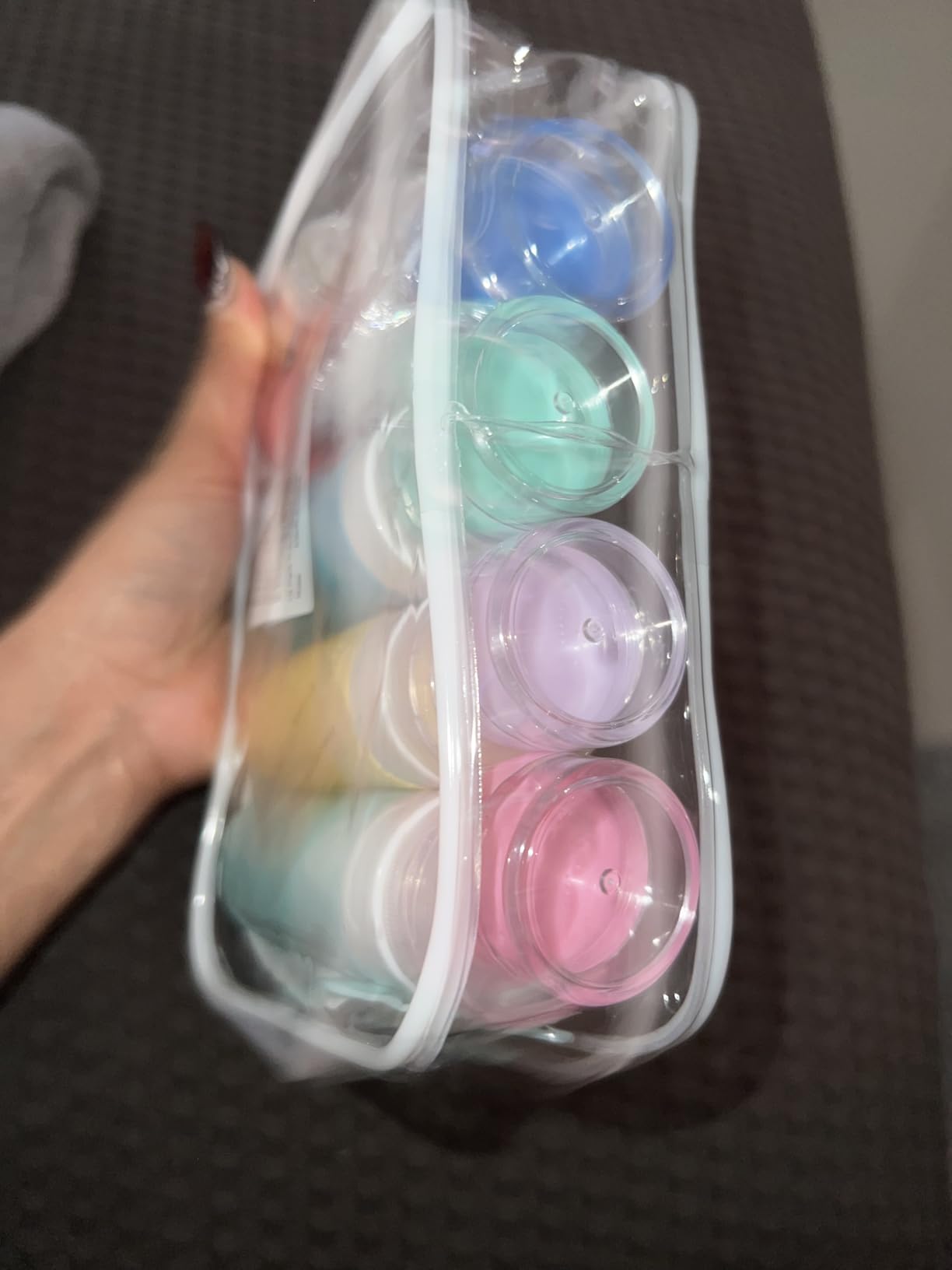 16pack Travel Bottles for Toiletries, TSA Approved LeakProof Squeezable Silicone Toiletry Containers for Shampoo, Conditioner, 3oz Portable Refillable Traveling Size Liquid Containers (16Pcs/Colorful) customer photo 2