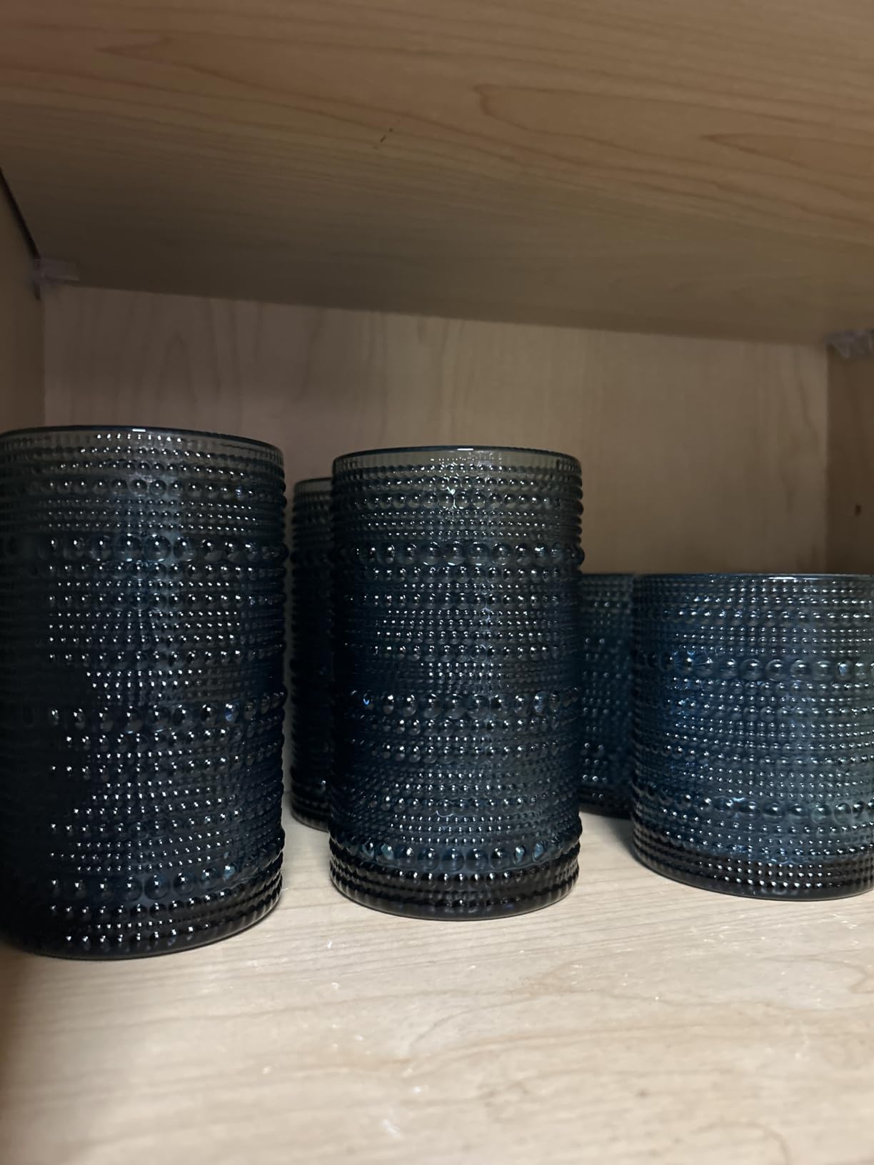 Moretoes Hobnail Drinking Glasses Set of 12 Vintage Water Glass Cups customer photo 1