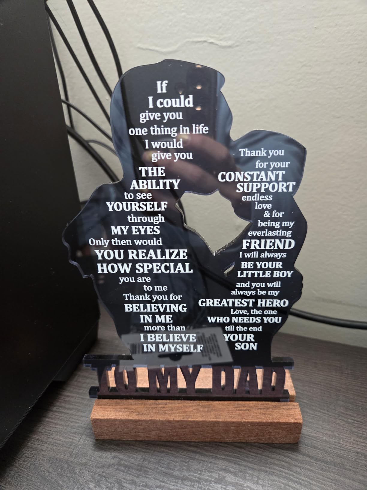 Sentimental Gifts for Aunt Birthday from Niece, Meaningful Present Ideas for Auntie, Best Aunt Ever Gifts for Mothers Day,Valentines Day, Christmas, Acrylic Decor Sign for Home Bedroom Office Desk customer photo 1