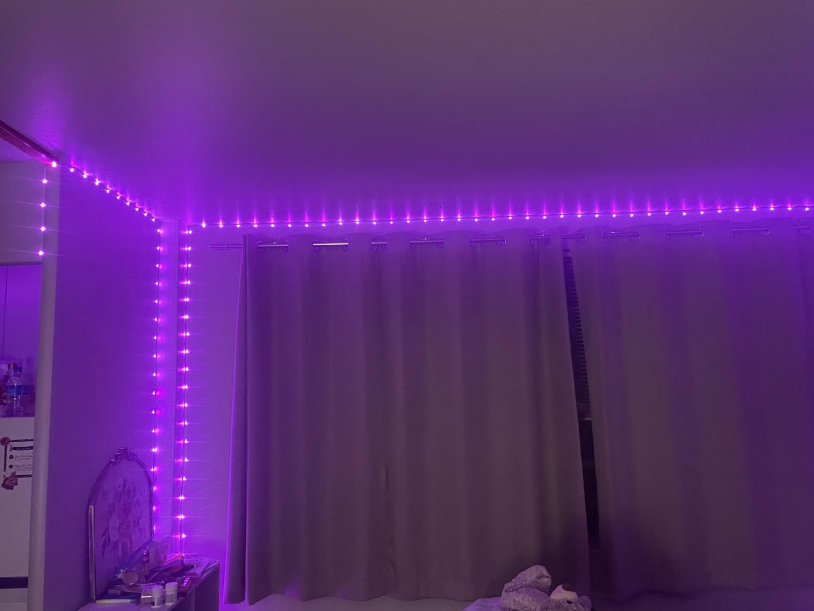 DAYBETTER LED Lights for Bedroom 132ft (2 Rolls of 65.6ft), Music Sync Color Changing Strip Lights with Remote, 24V Power Supply, Classroom Lighting, Room Decor for Teen Girls Boys Birthday Gifts customer photo 2