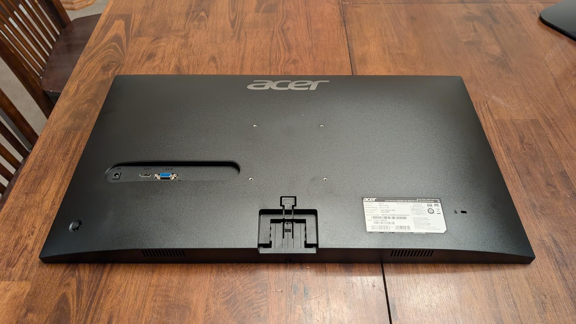 Acer 27in FHD 1920x1080 IPS 120Hz Office Monitor KB272 G0bi | 1ms, AdaptiveSync (FreeSync Compatible), sRGB 99%, HDMI, VGA, VESA Mountable, Bluelight Filter, Flickerless Technology customer photo 1