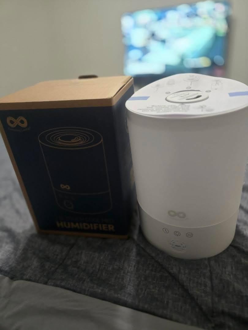 Everlasting Comfort 2.5L Top Fill Humidifier for Bedroom – 28dB Ultra-Quiet, Easy to Fill & Clean, 24HR Runtime, Night Light, Timer, Ultrasonic Cool Mist, Auto Shut-Off for Indoor Use customer photo 2