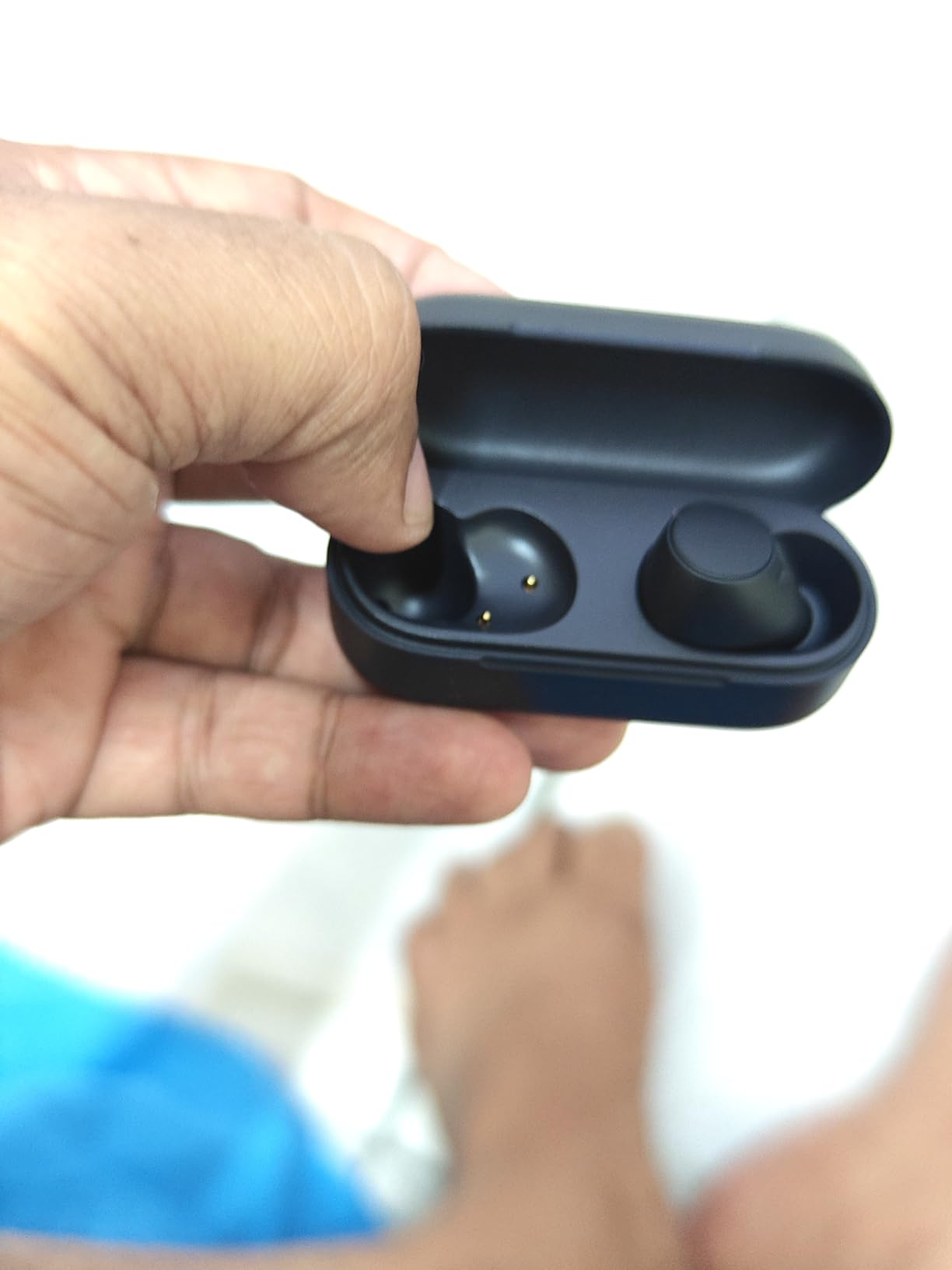 Sony WF-C510 Truly Wireless Bluetooth Earbud Headphones, Black | Comfortable & Compact Fit, Up to 22 Hours of Battery, Multipoint Connection, Ambient Sound Mode. IPX4 Water Resistant customer photo 1