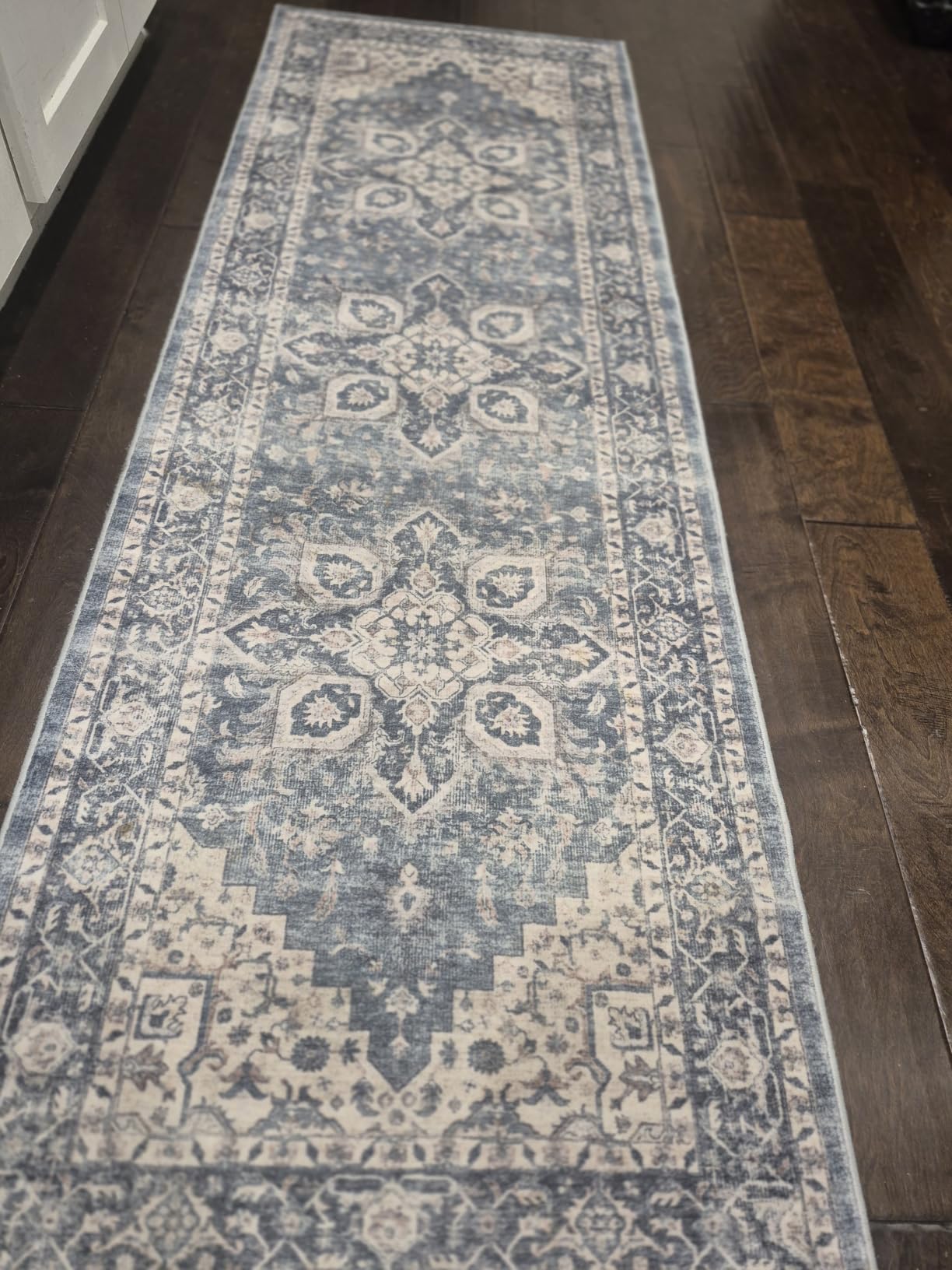 Amada 8x10 Area Rugs for Living Room, Washable Area Rug, Blue customer photo 2