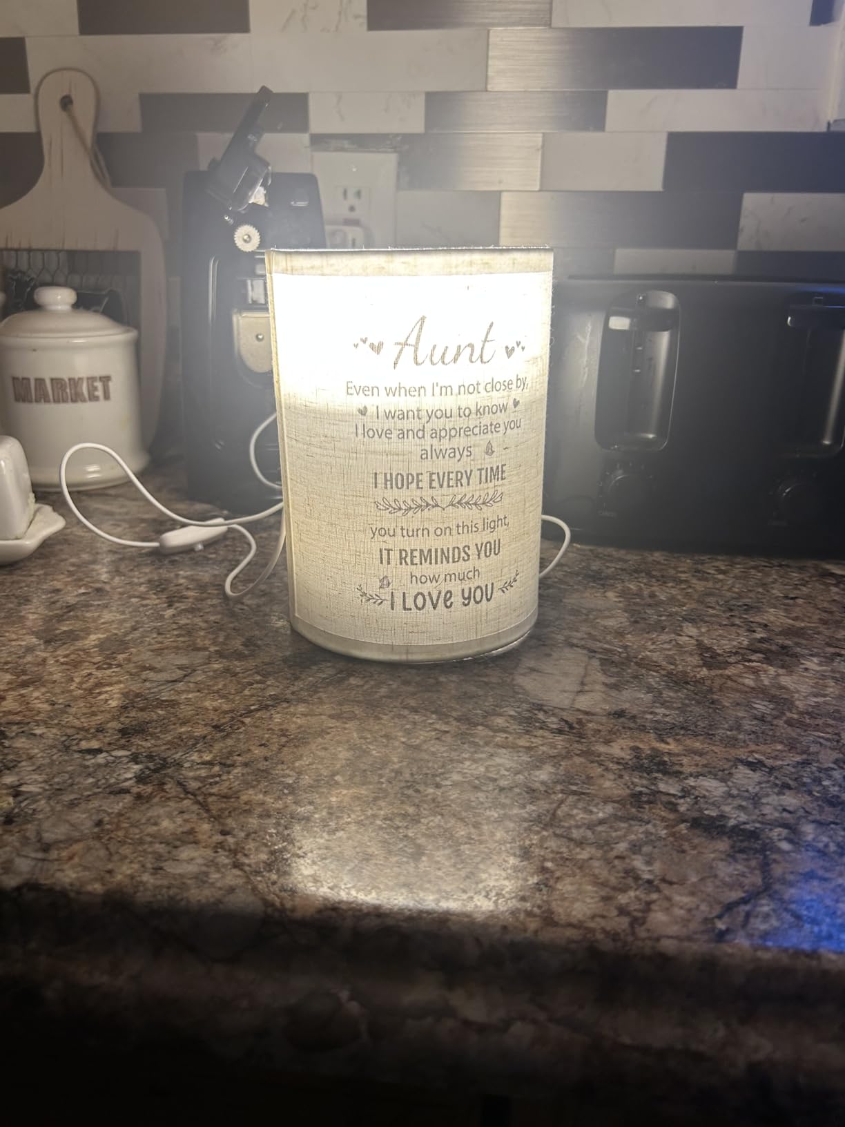 SOUHONEY Aunt Gifts, Table Lamp for Auntie Gifts for Women from Niece customer photo 1