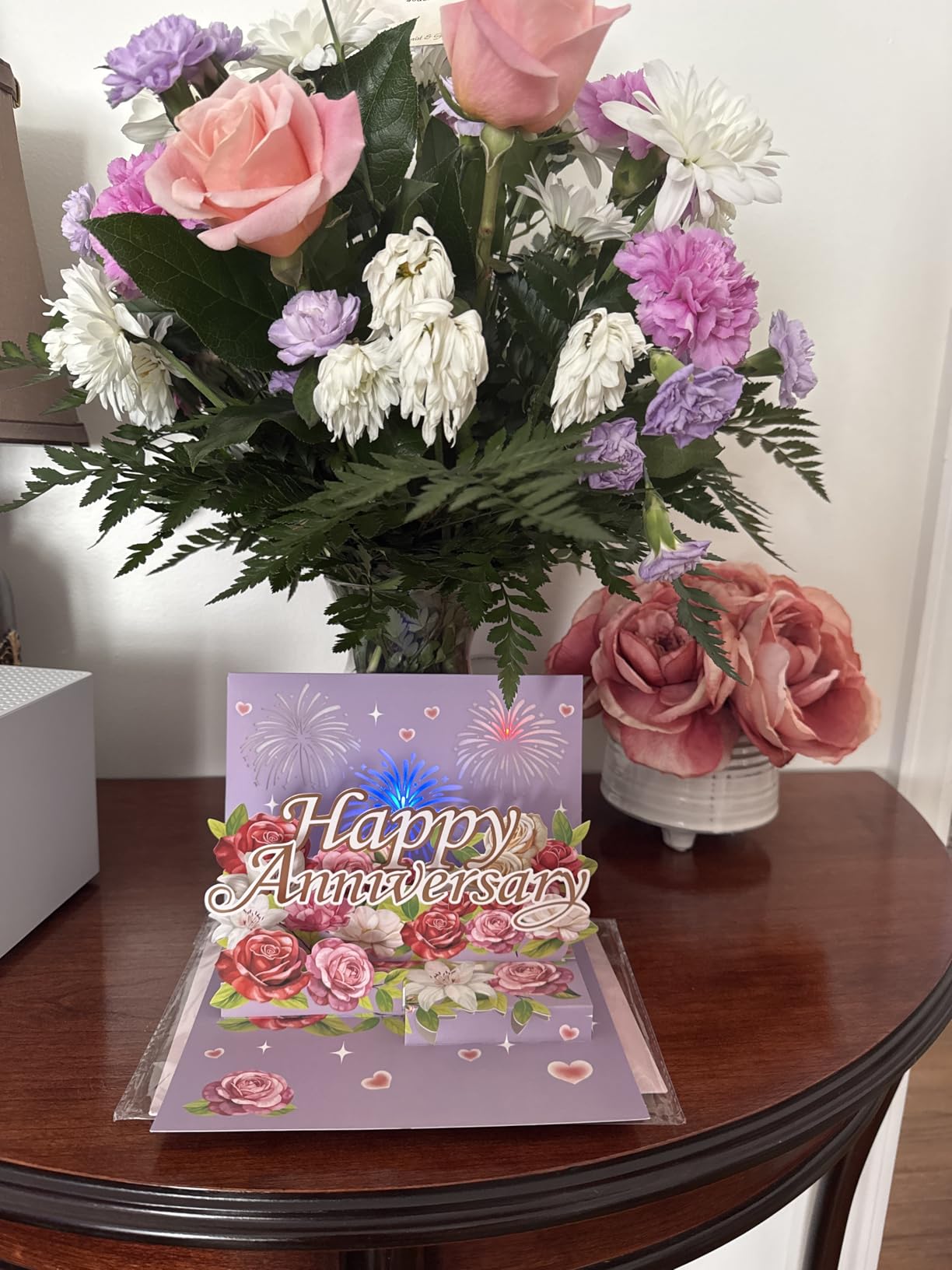 Airpark Anniversary Card, Pop Up Happy Anniversary Cards with Music & Light customer photo 2