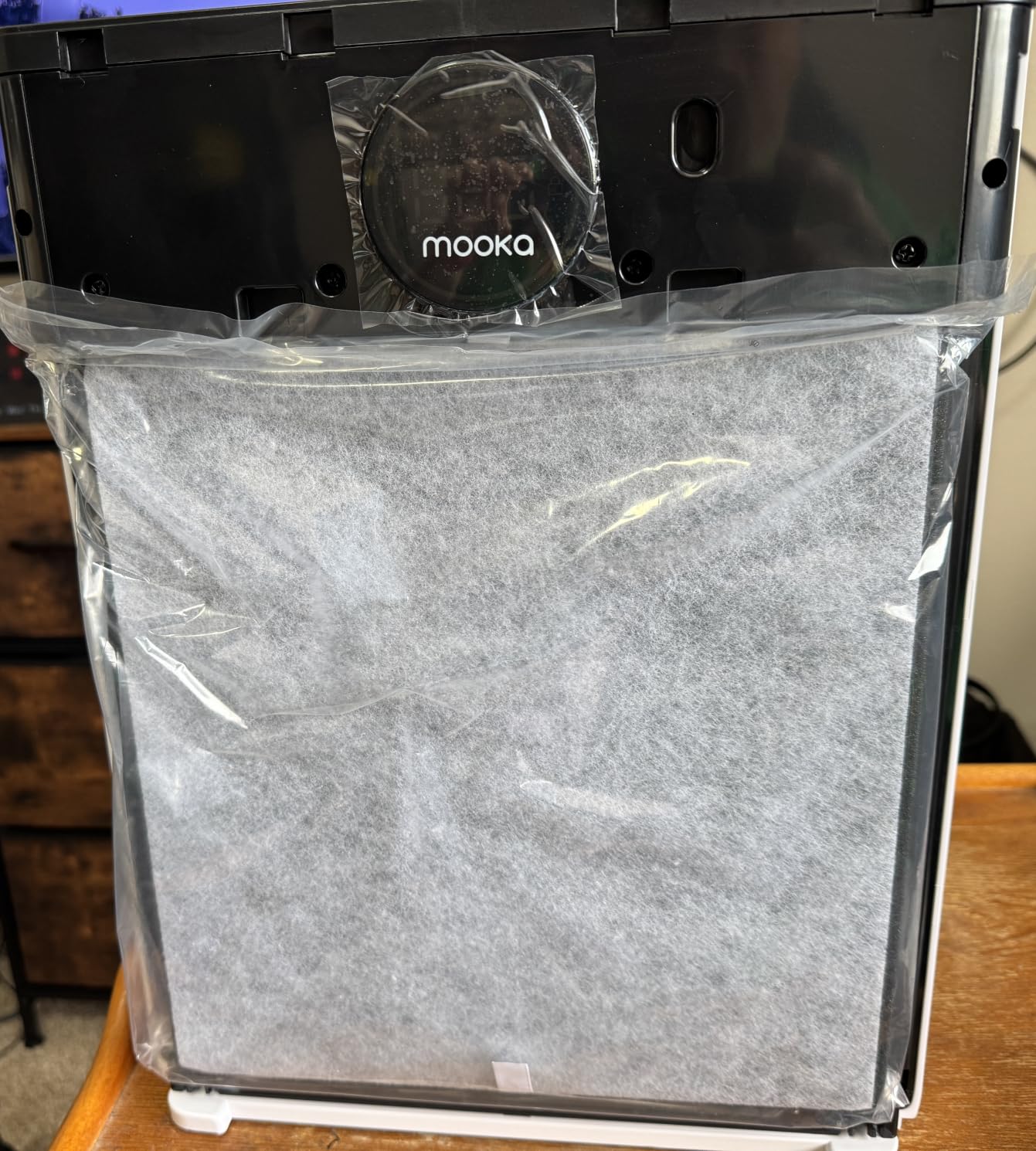 Air Purifiers for Home Large Room up to 2200sq.ft, MOOKA Air purifier for Home Pets with Washable Filter, PM 2.5 Display Air Quality Sensor Air Cleaner for Bedroom, Dorm room, Pets, Office PR1 (White) | Pet Mode Air purifier with 26db Quiet HEPA Sleep Mode, AQI Display, Air Cleaner for Pets Hair Dander, Smoke, Odors, Pollen customer photo 1
