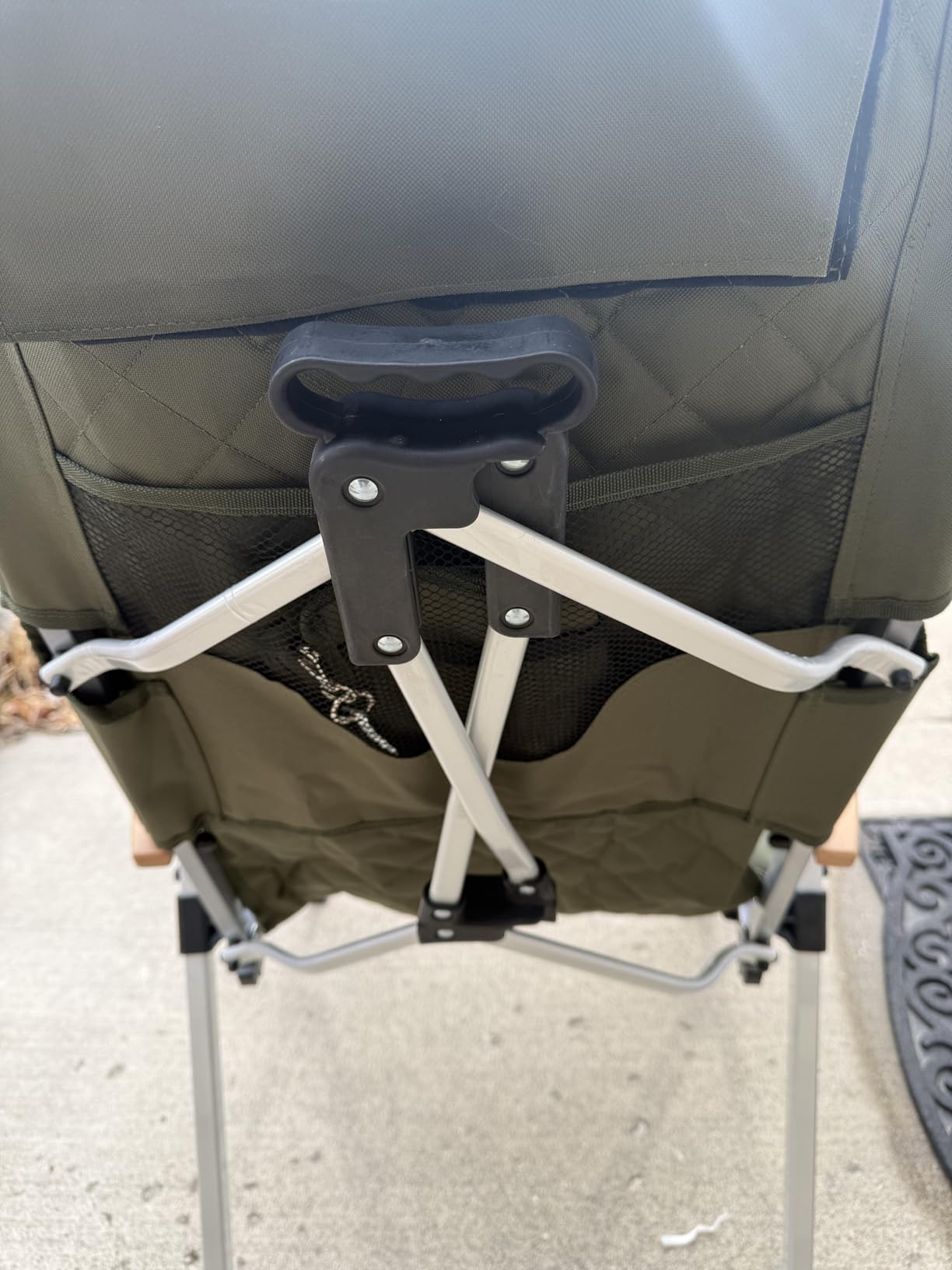 Aluminum Reclining Camping Chair, Heavy Duty Folding Lawn Chairs with 4-Stage Adjustable High Back for Adults, Compact Foldable Outdoor Patio Reclining Chair (Black, 1 Pack) customer photo 1