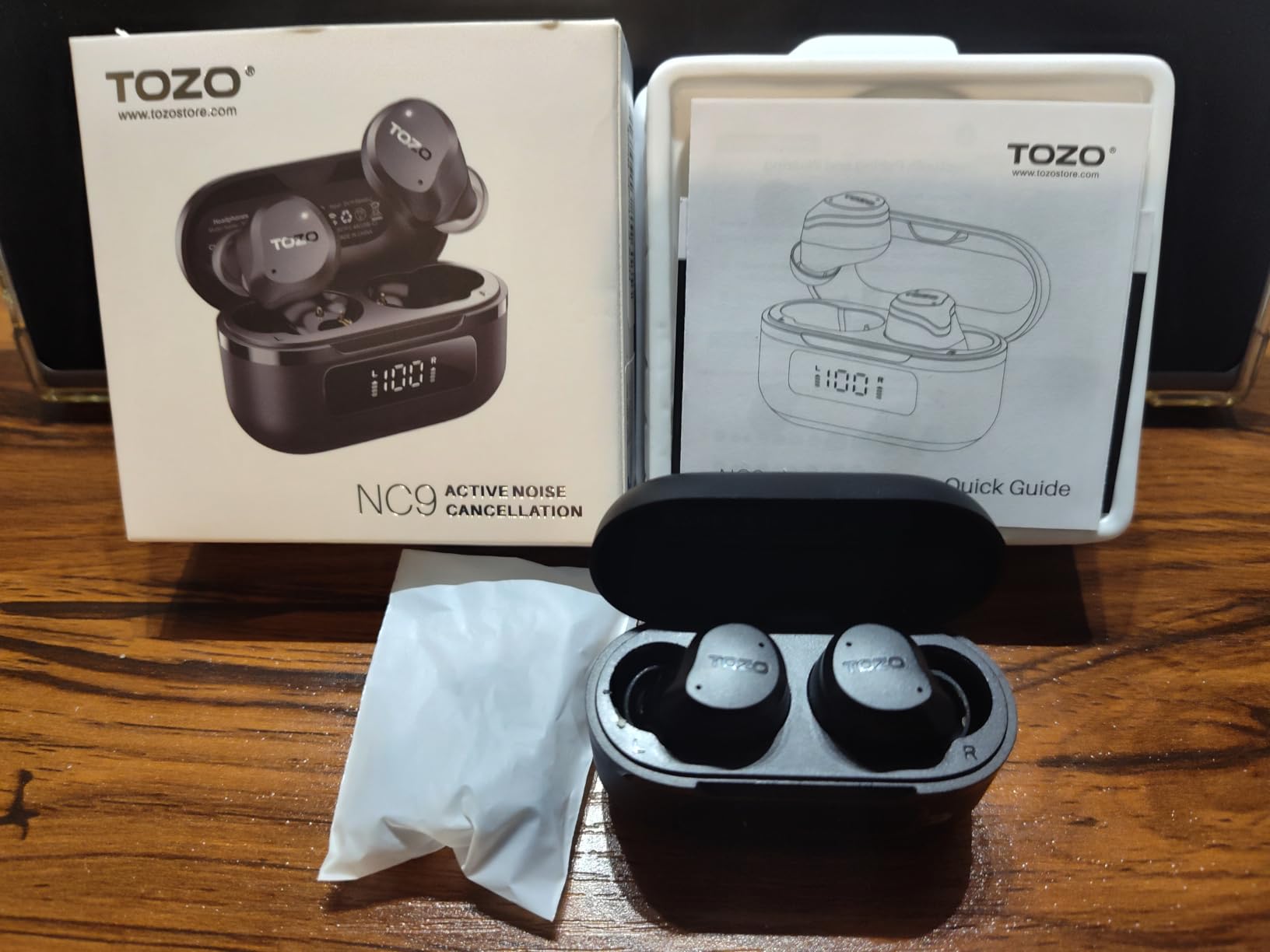 TOZO NC9 Hybrid Active Noise Cancelling Wireless Earbuds, 60H, LED Display customer photo 1