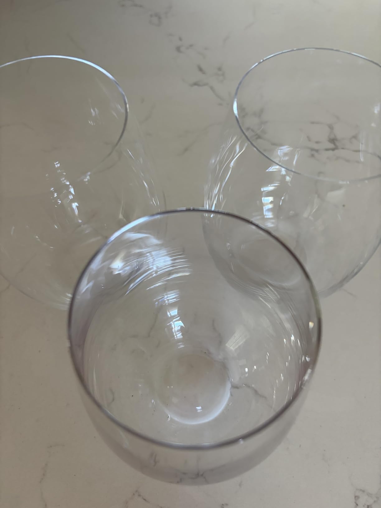 Stemless Wine Glasses Set of 12, 15oz Red White Wine Glass, No Stem customer photo 2