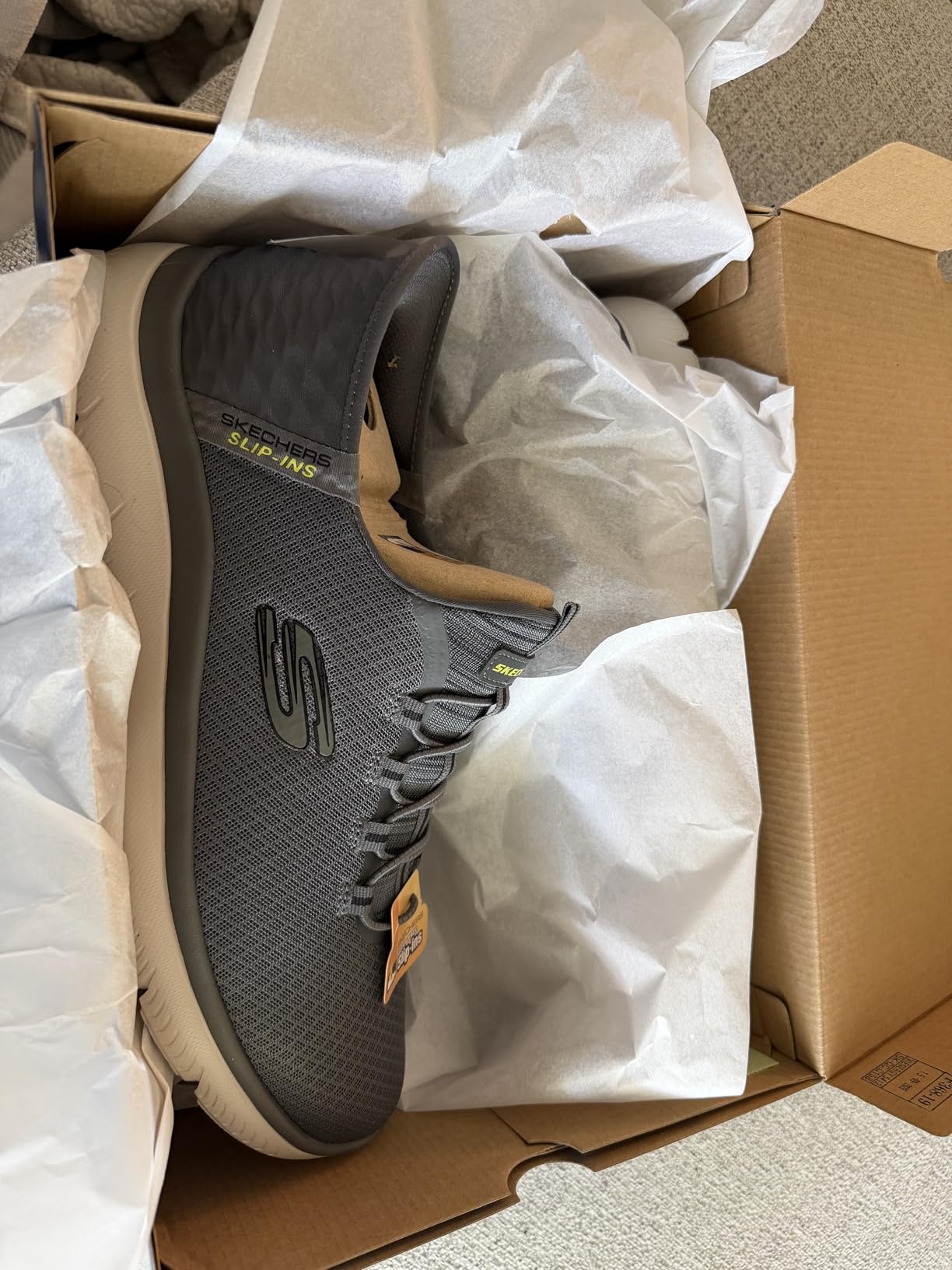 Skechers Men's Summits High Range Slip-in | Hands Free Slip-ins, Air-Cooled Memory Foam, Machine Washable, Vegan, Casual customer photo 2
