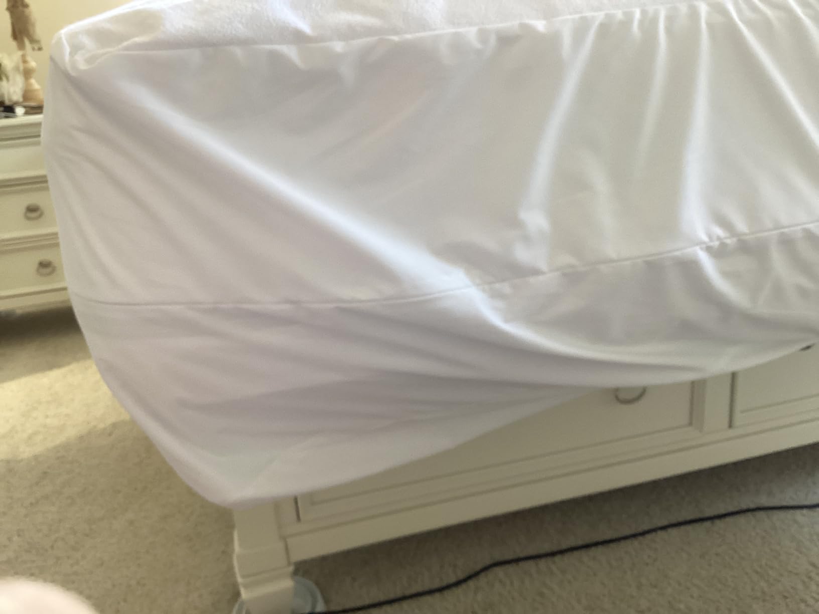 Super Deep Pocket Mattress Encasement - Queen - Zippered Bedbug Waterproof Protector for Very Deep Mattresses 20-24 inch Depth customer photo 1
