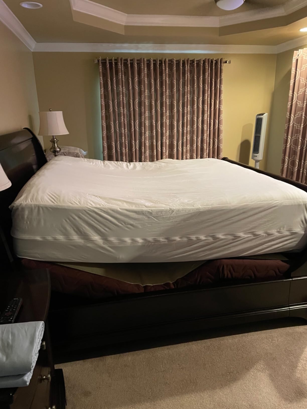 Super Deep Pocket Mattress Encasement - Queen - Zippered Bedbug Waterproof Protector for Very Deep Mattresses 20-24 inch Depth customer photo 2