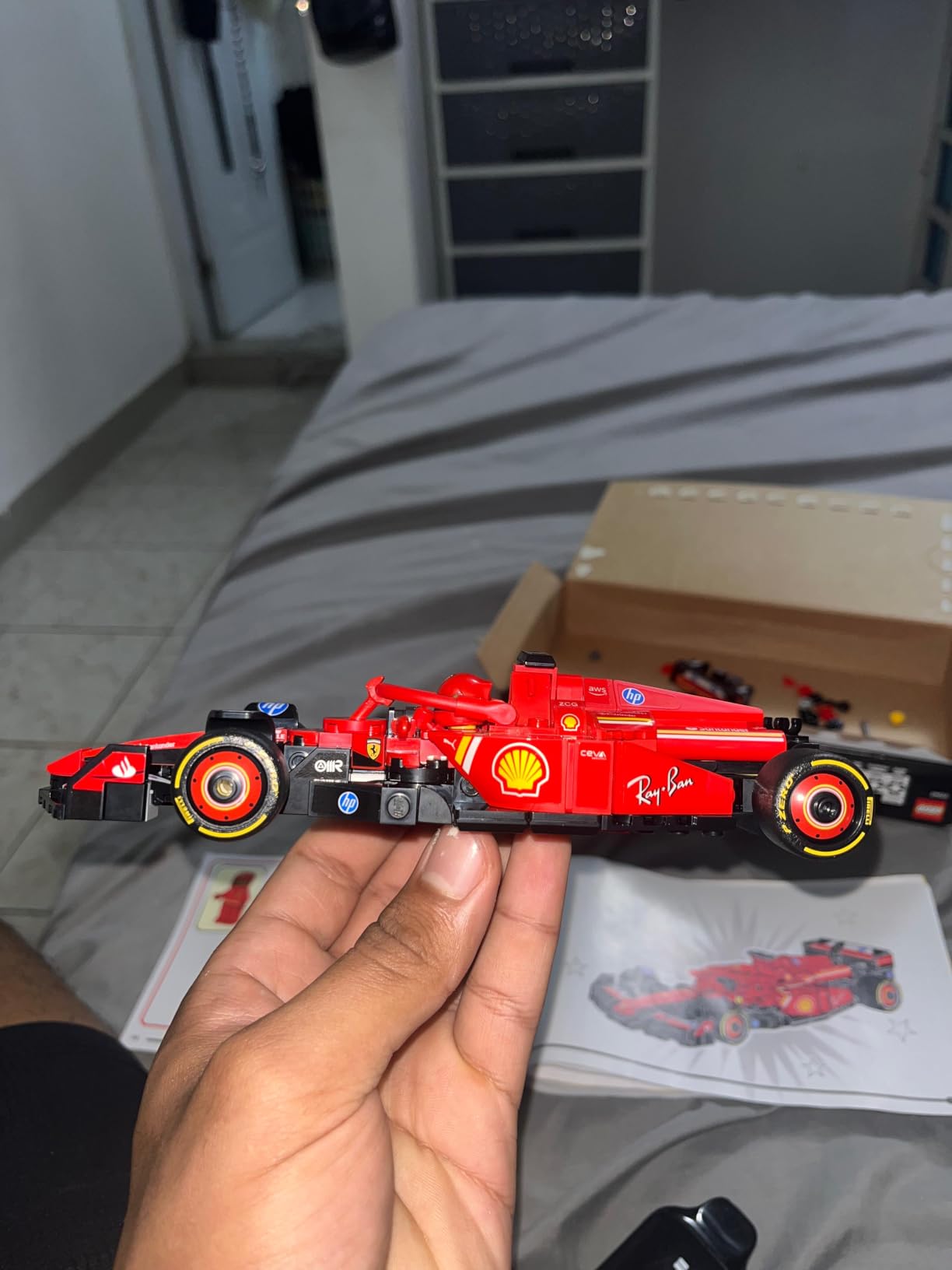 LEGO Speed Champions Ferrari SF-24 F1 Race Car Toys - Building Sets for Kids, Boys & Girls, Ages 10+ - Ferrari F1 Model Car Kits for Display or Play - Gift Ideas for Birthdays and Fans - 77242 customer photo 1