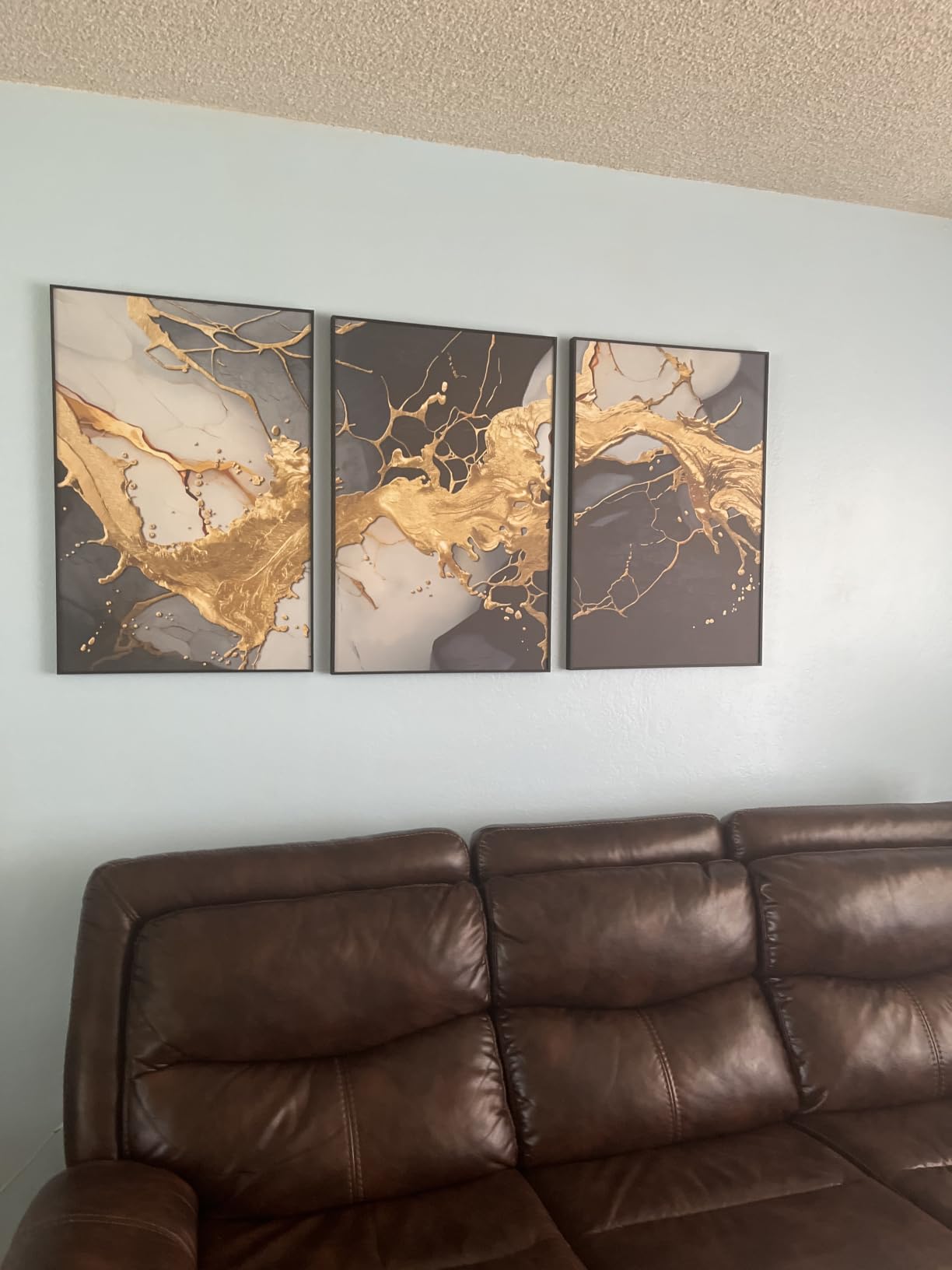 Large Framed Boho Black White Abstract Wall Art for Living Room, 24x36 In customer photo 2