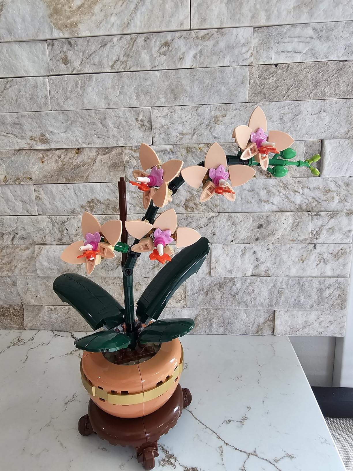 LEGO Botanicals Mini Orchid Building Set - Artificial, Fake Orchid for Home Decor, Adults Ages 18+ - Gift for Birthdays - Indoor Plant Decorations for Table, Desk, Office - 10343 customer photo 1