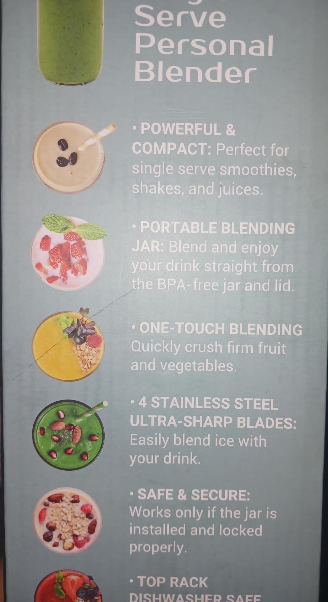 Mueller Smoothie Blender for Smoothies - Personal Blender for Shakes, Frozen Drinks, Baby Food & More, 15oz Travel Cup and Lid, Durable Stainless Steel Blades for Powerful Blending Performance customer photo 1