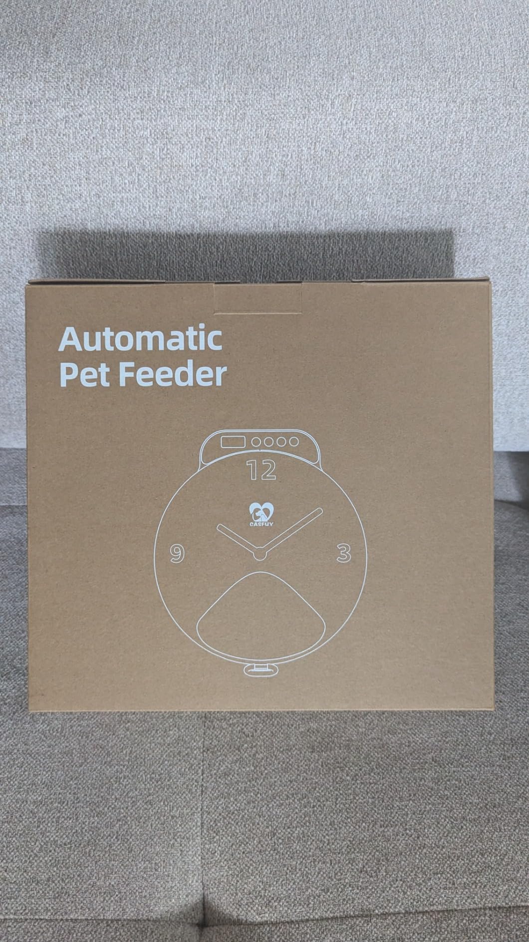 Casfuy Battery-Operated Automatic Cat Feeder - Whisker Friendly Automatic Cat Food Dispenser for Wet Dry Food Cordless 4-Meal Auto Feeder for Cats Small Dogs with Programmable 12H/24H Format Timer customer photo 1
